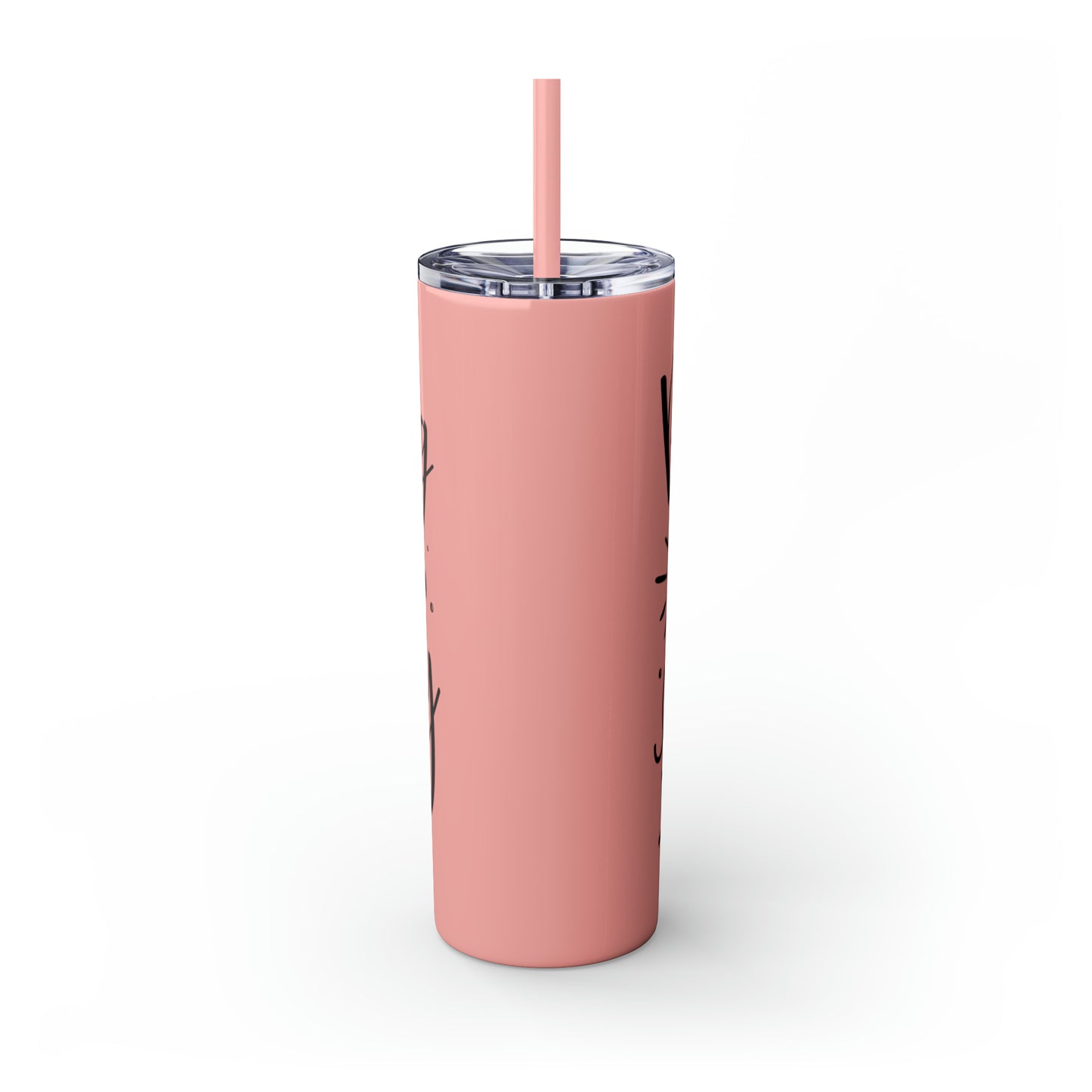 Reading is my sanity - Skinny Tumbler with Straw, 20oz