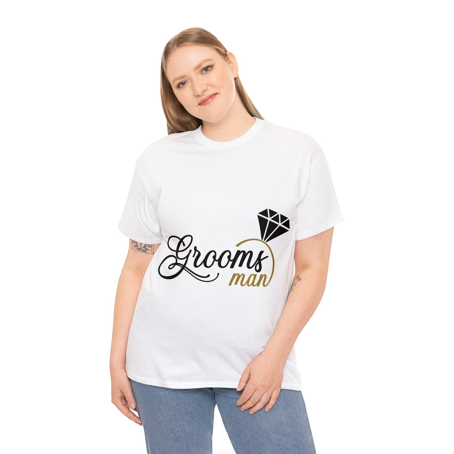 Grooms Men- Unisex Heavy Cotton Tee