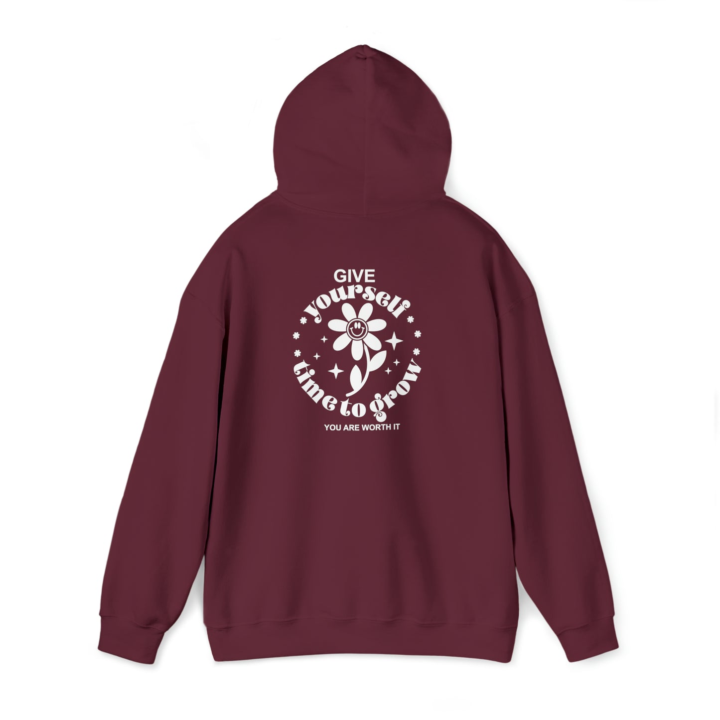 Give yourself time to grow- Unisex Heavy Blend™ Hooded Sweatshirt