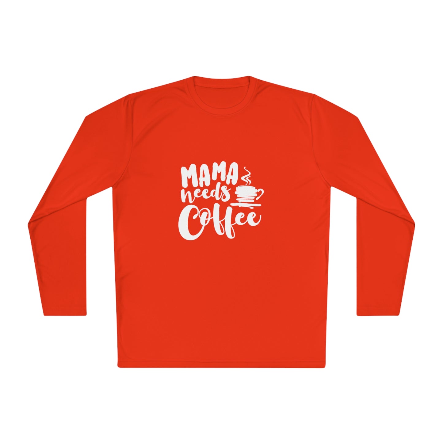 Momma needs coffee- Unisex Lightweight Long Sleeve Tee