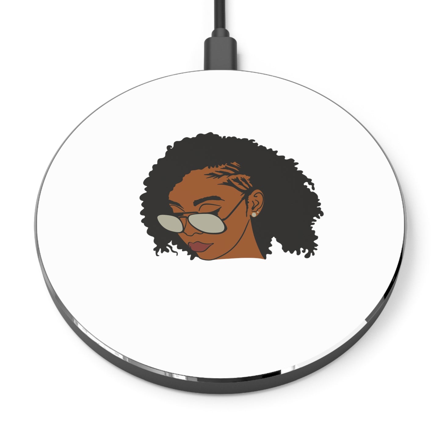 Lady with shades- Wireless Charger