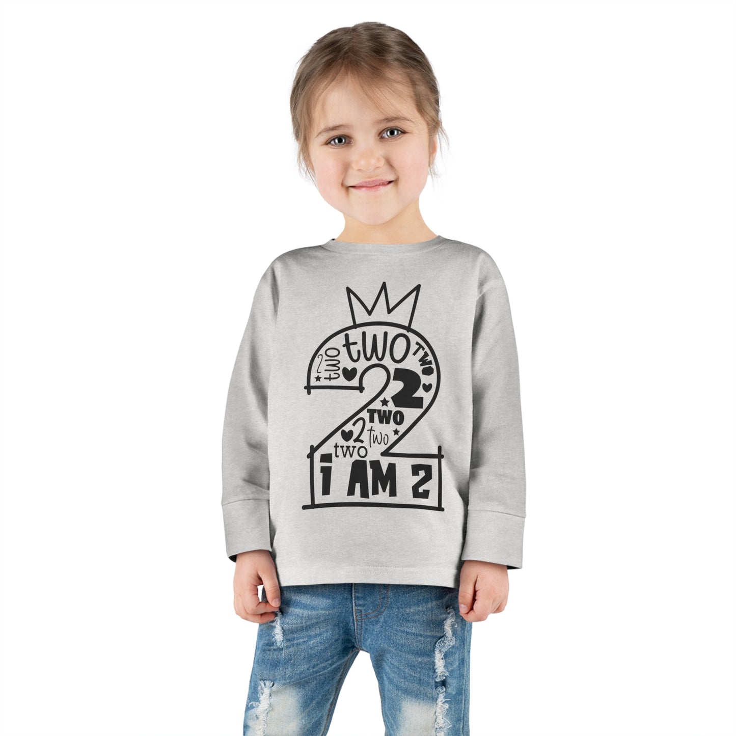 I'm two-Toddler Long Sleeve Tee