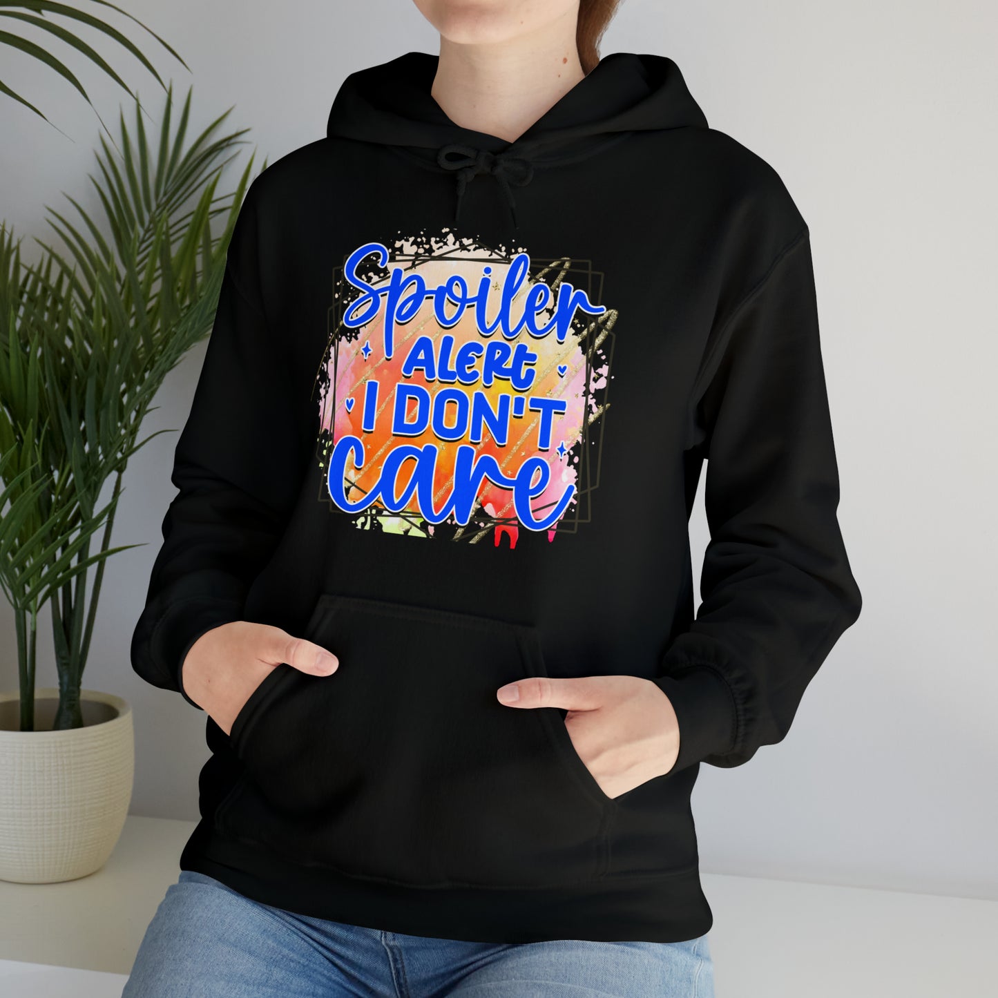 I DON'T CARE- Unisex Heavy Blend™ Hooded Sweatshirt