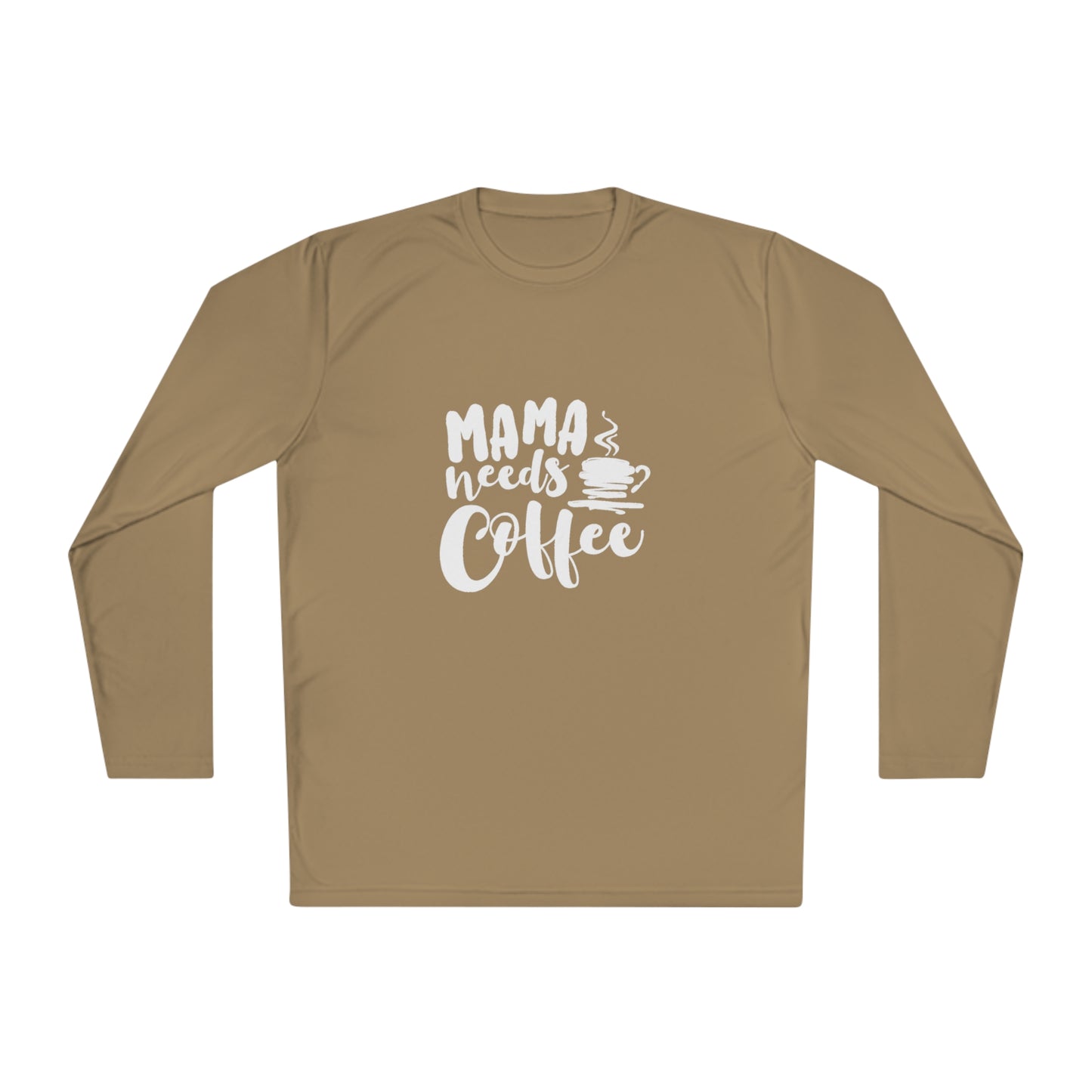 Momma needs coffee- Unisex Lightweight Long Sleeve Tee