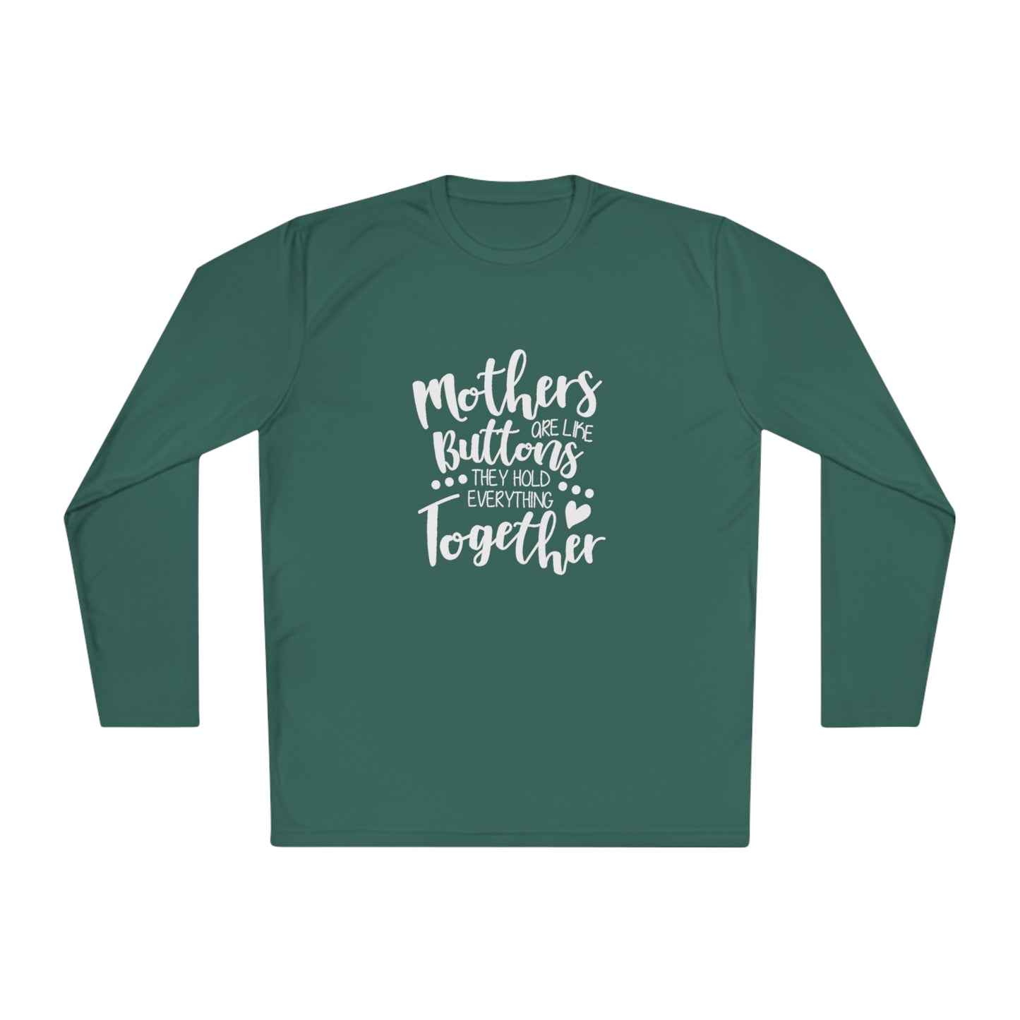 Mom's are like buttons - Unisex Lightweight Long Sleeve Tee