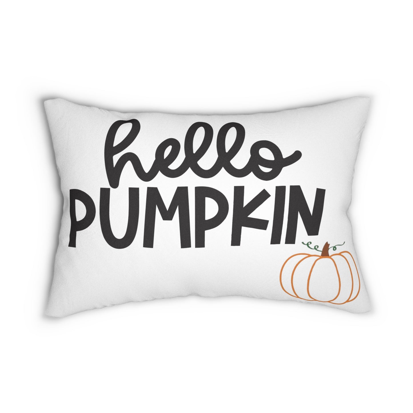 Hello Pumpkin- Spun Polyester Lumbar Pillow