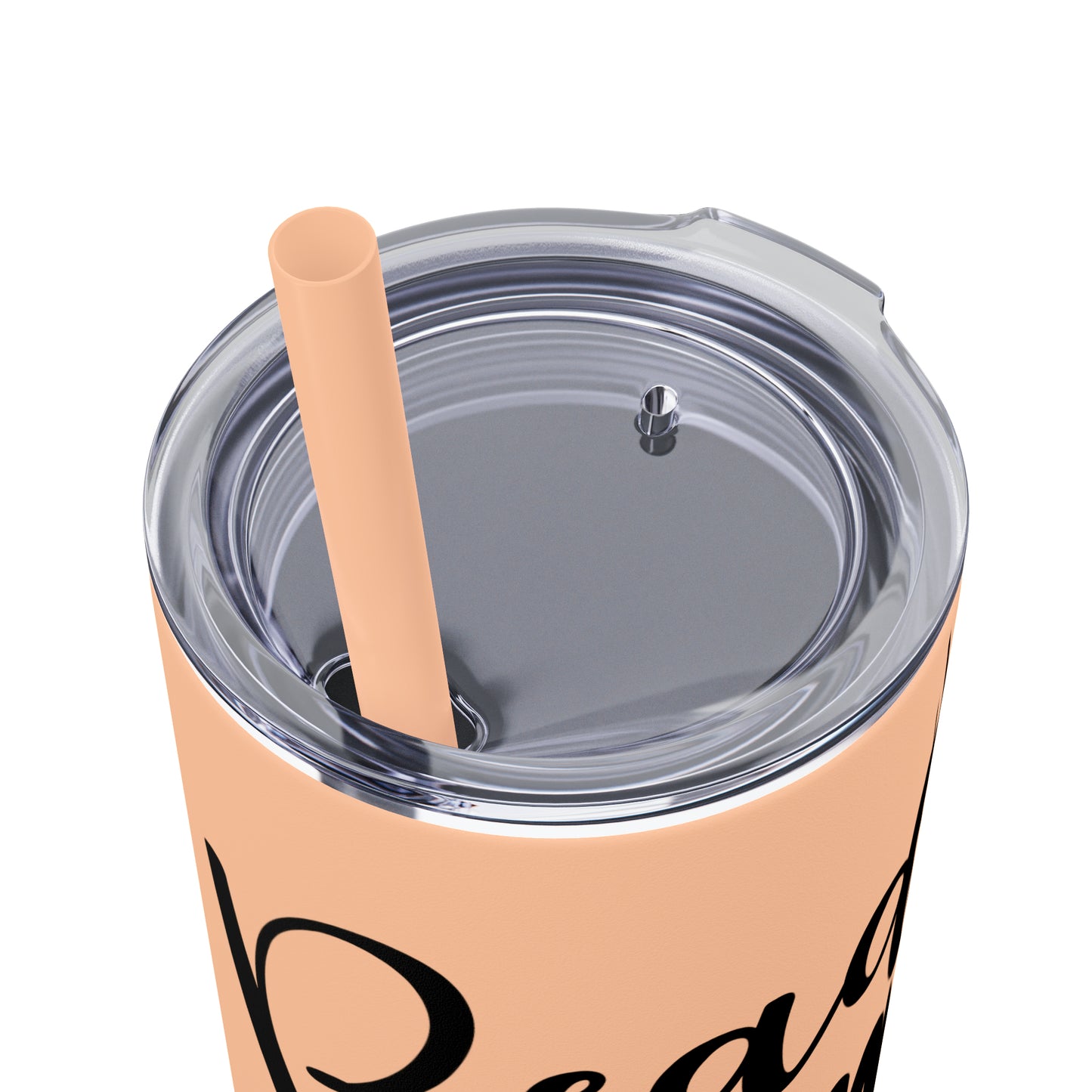 Reading is my sanity - Skinny Tumbler with Straw, 20oz