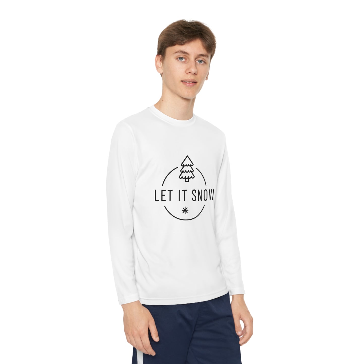 Let it snow- Youth Long Sleeve Competitor Tee