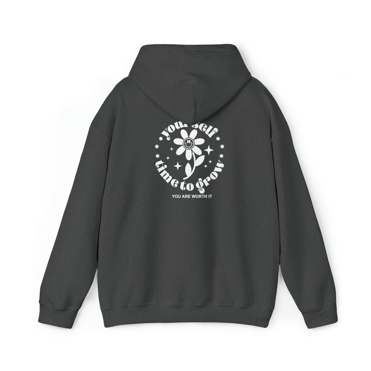 Give yourself time to grow- Unisex Heavy Blend™ Hooded Sweatshirt