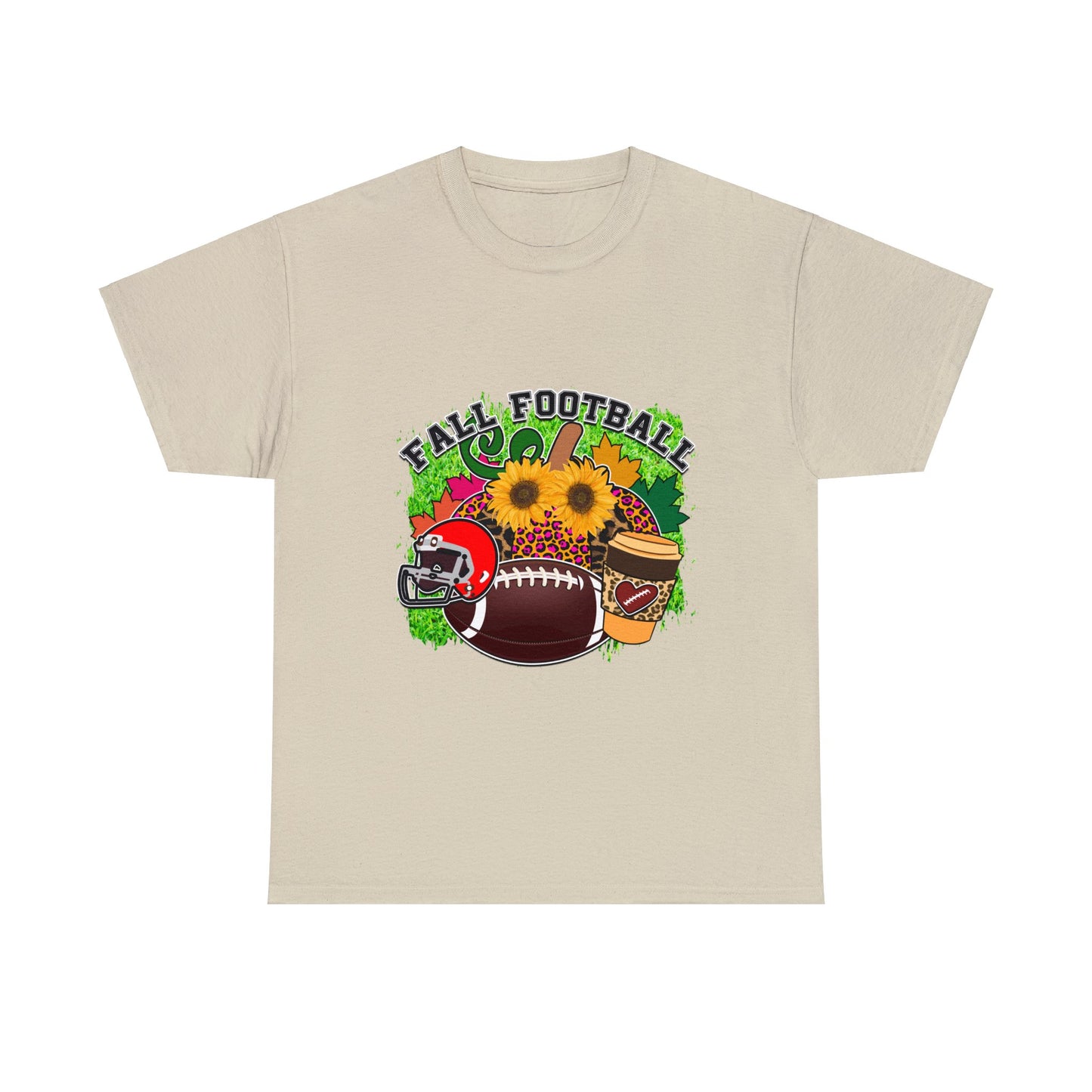 Fall Football- Unisex Heavy Cotton Tee