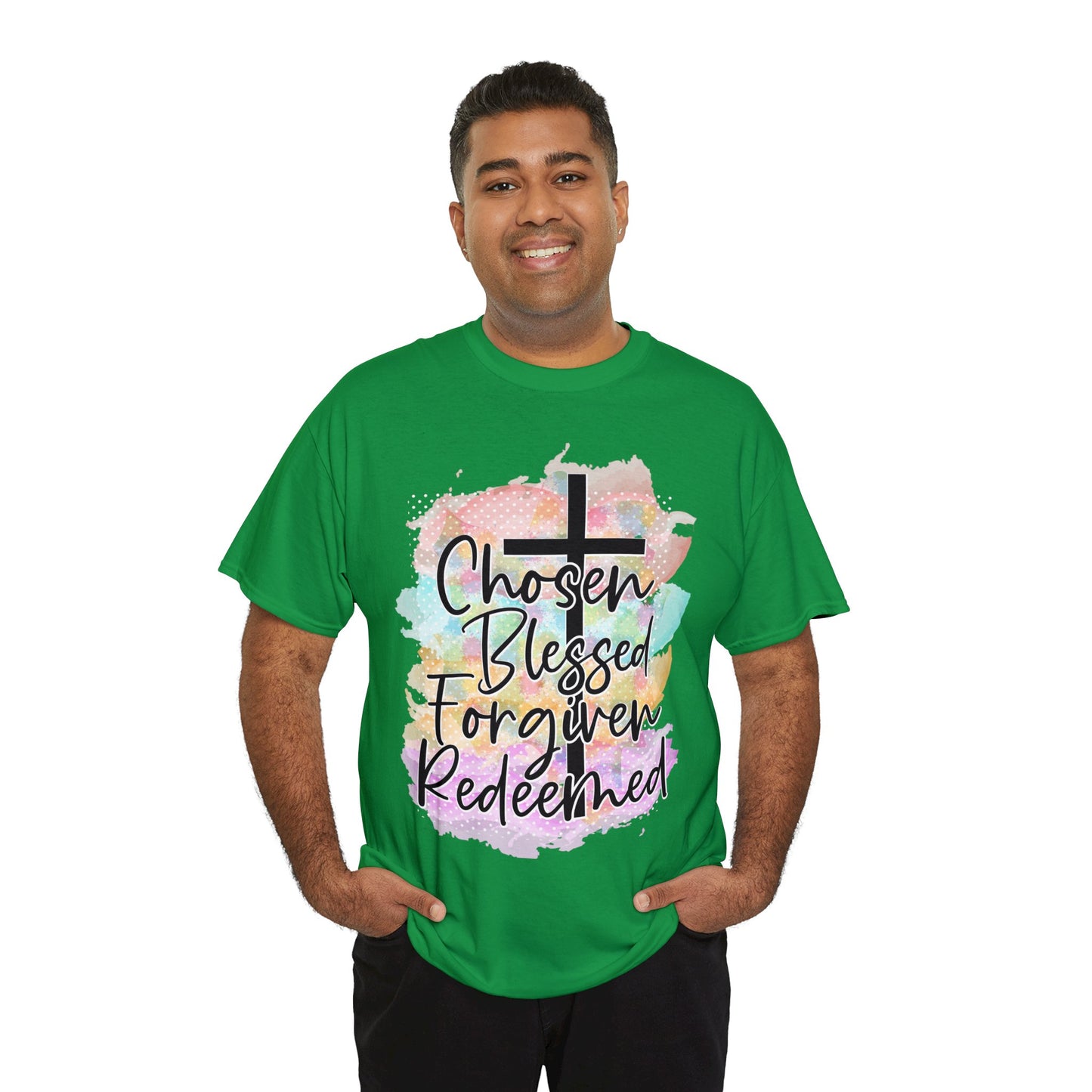 Chosen Blessed forgiven- Unisex Heavy Cotton Tee