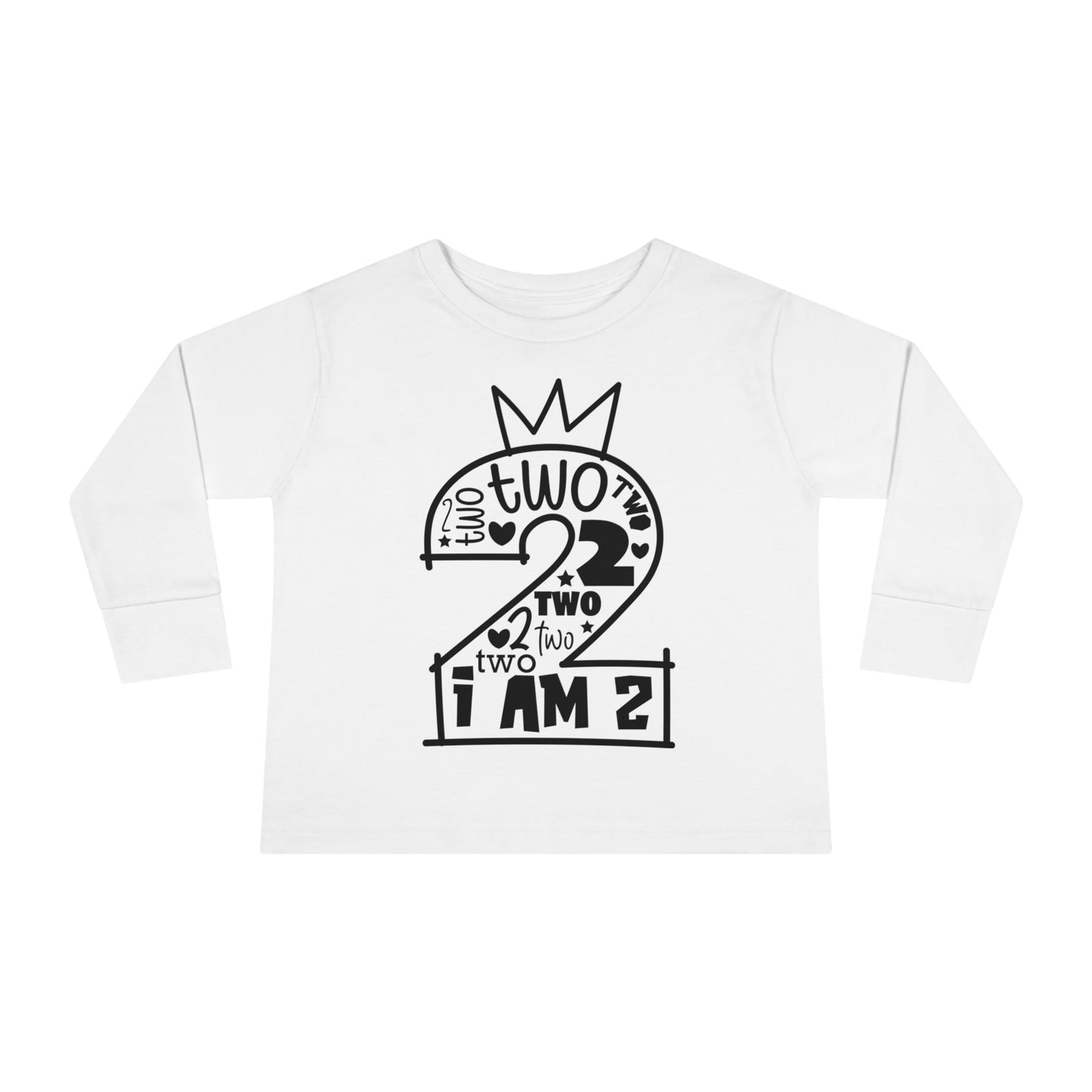 I'm two-Toddler Long Sleeve Tee