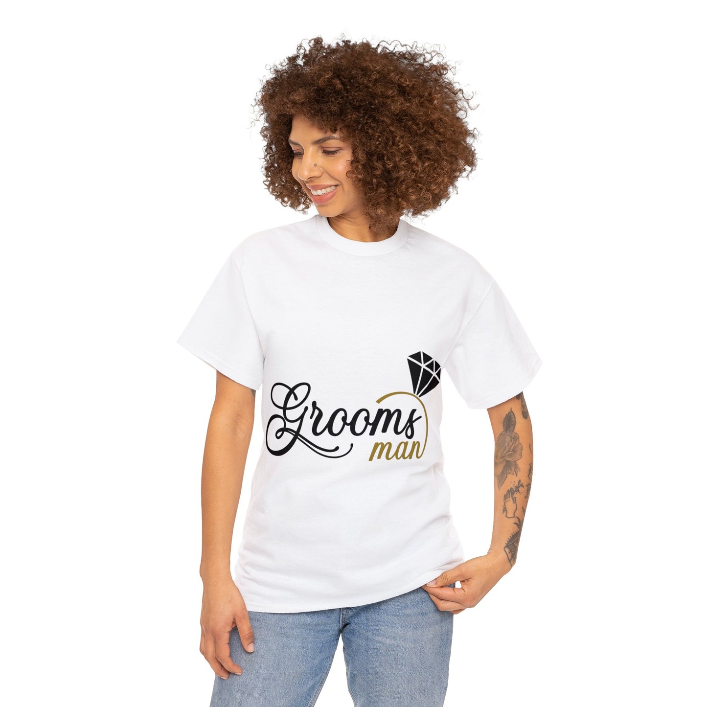Grooms Men- Unisex Heavy Cotton Tee