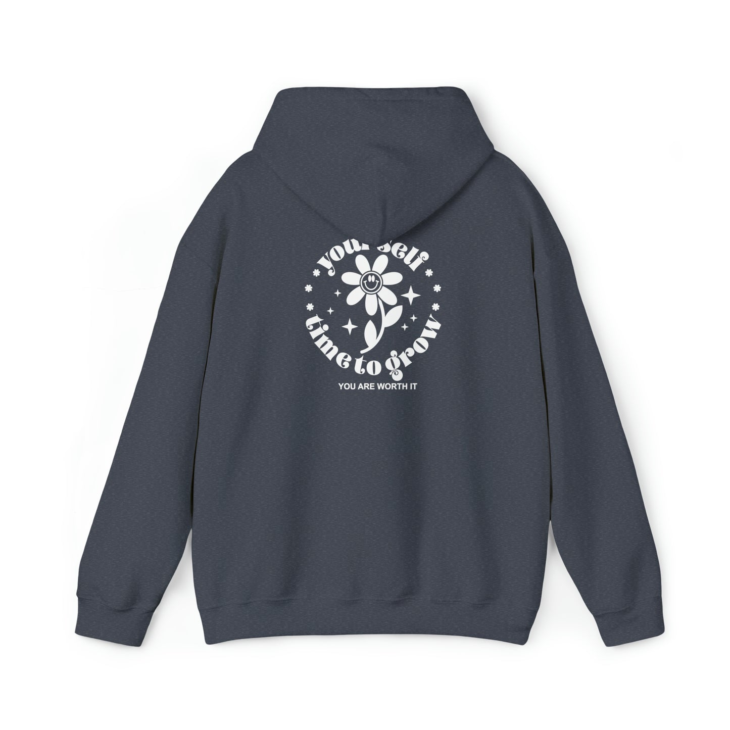 Give yourself time to grow- Unisex Heavy Blend™ Hooded Sweatshirt