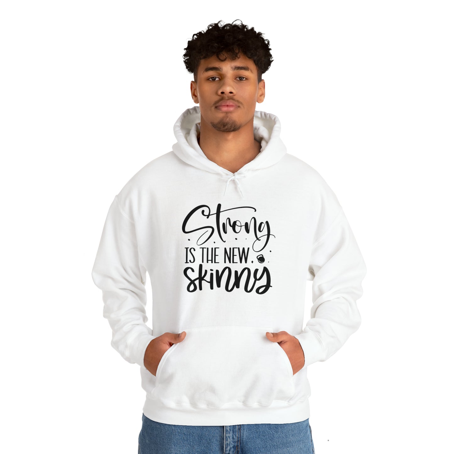 Strong is the new skinny - Unisex Heavy Blend™ Hooded Sweatshirt