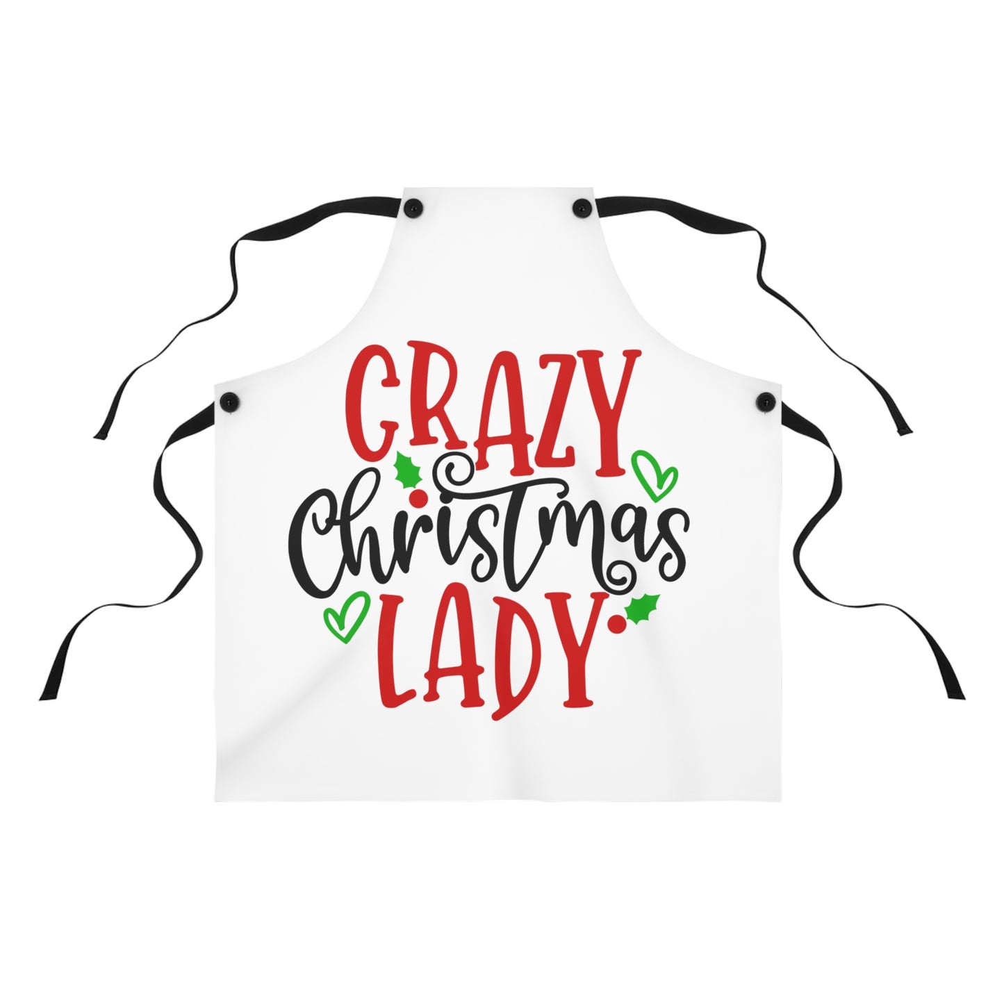 Crazy Christmas Lady- Apron (AOP)