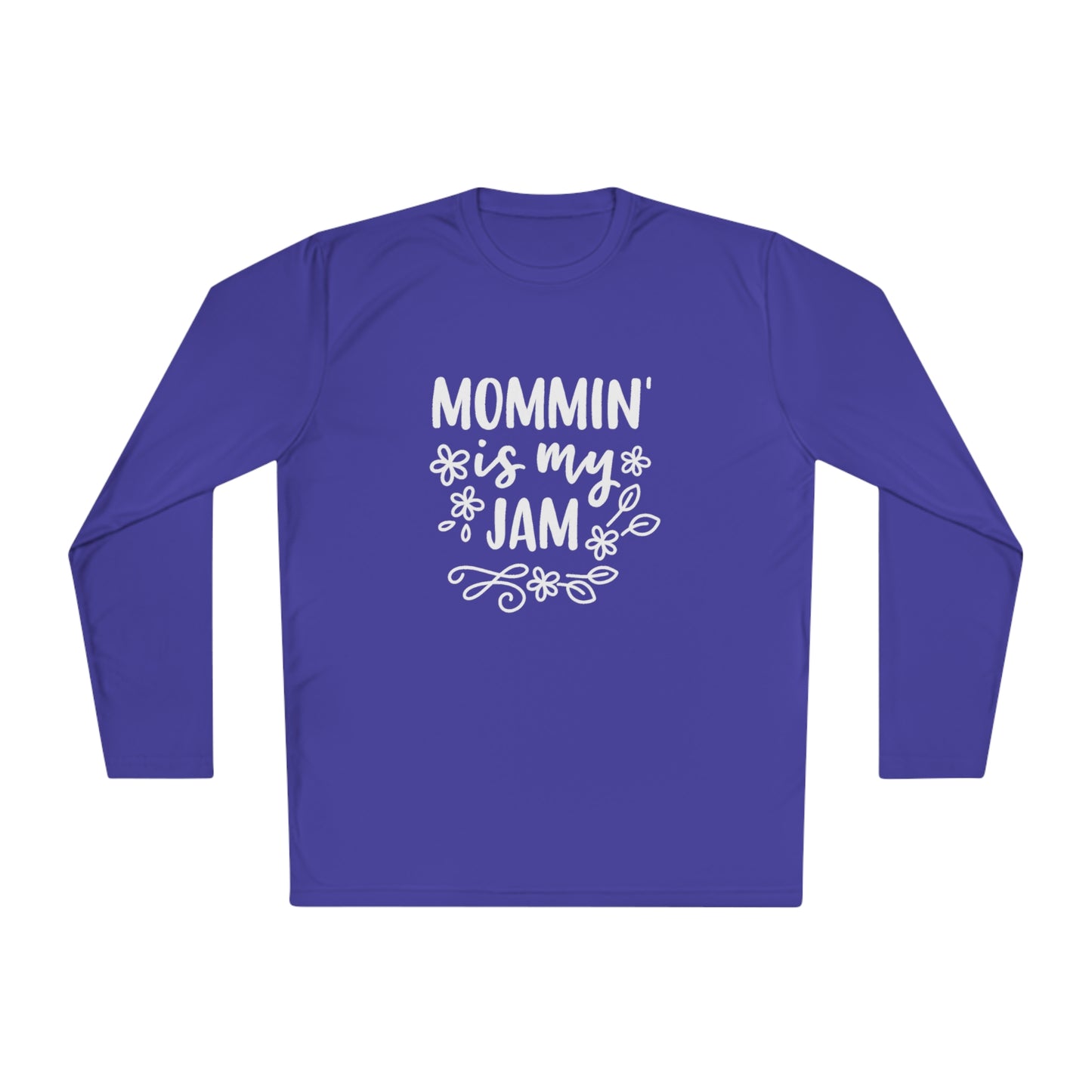 Mommin is my jam- Unisex Lightweight Long Sleeve Tee