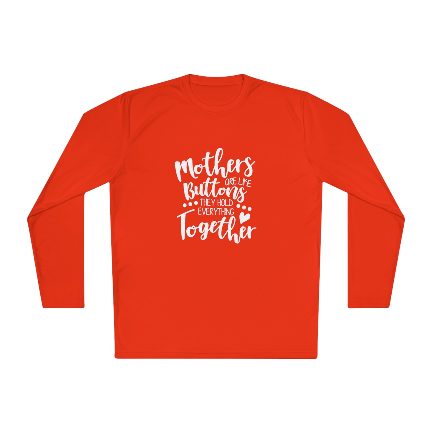 Mom's are like buttons - Unisex Lightweight Long Sleeve Tee