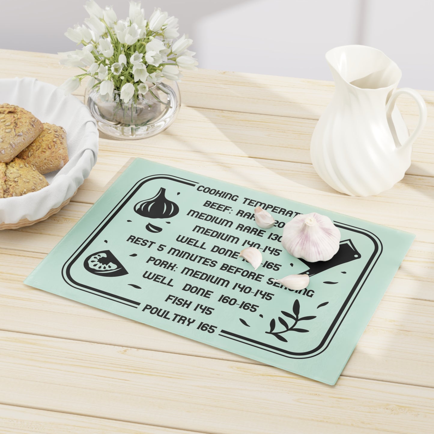 Cooking Temperatures -Cutting Board