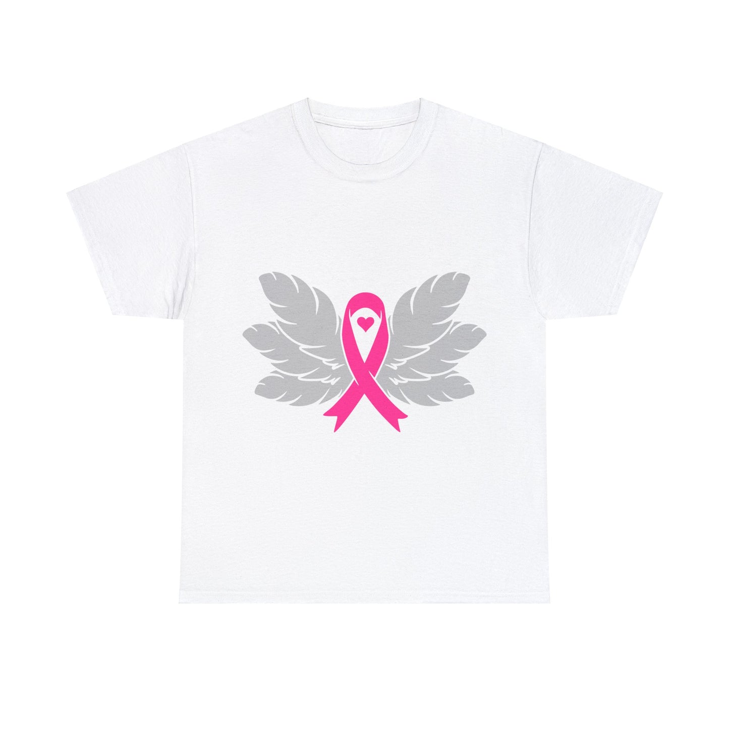 Breast Cancer Awareness -Feathers- Unisex Heavy Cotton Tee