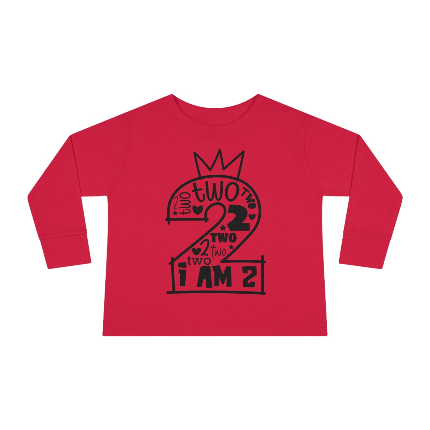 I'm two-Toddler Long Sleeve Tee