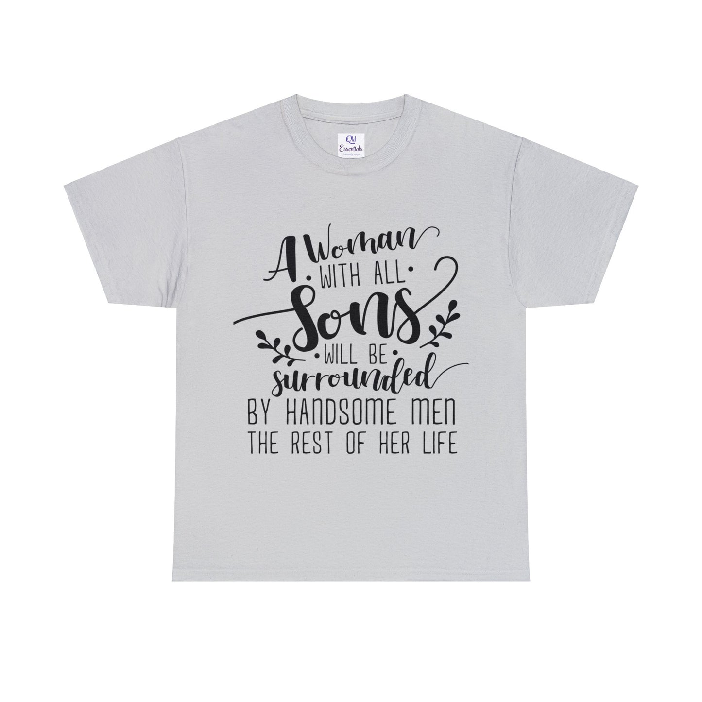 A mother's with all sons- Unisex Heavy Cotton Tee