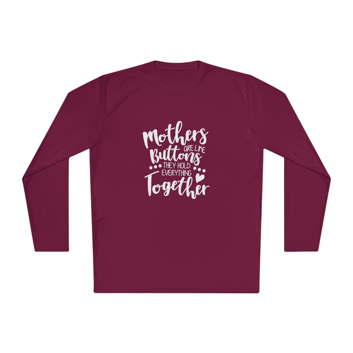 Mom's are like buttons - Unisex Lightweight Long Sleeve Tee