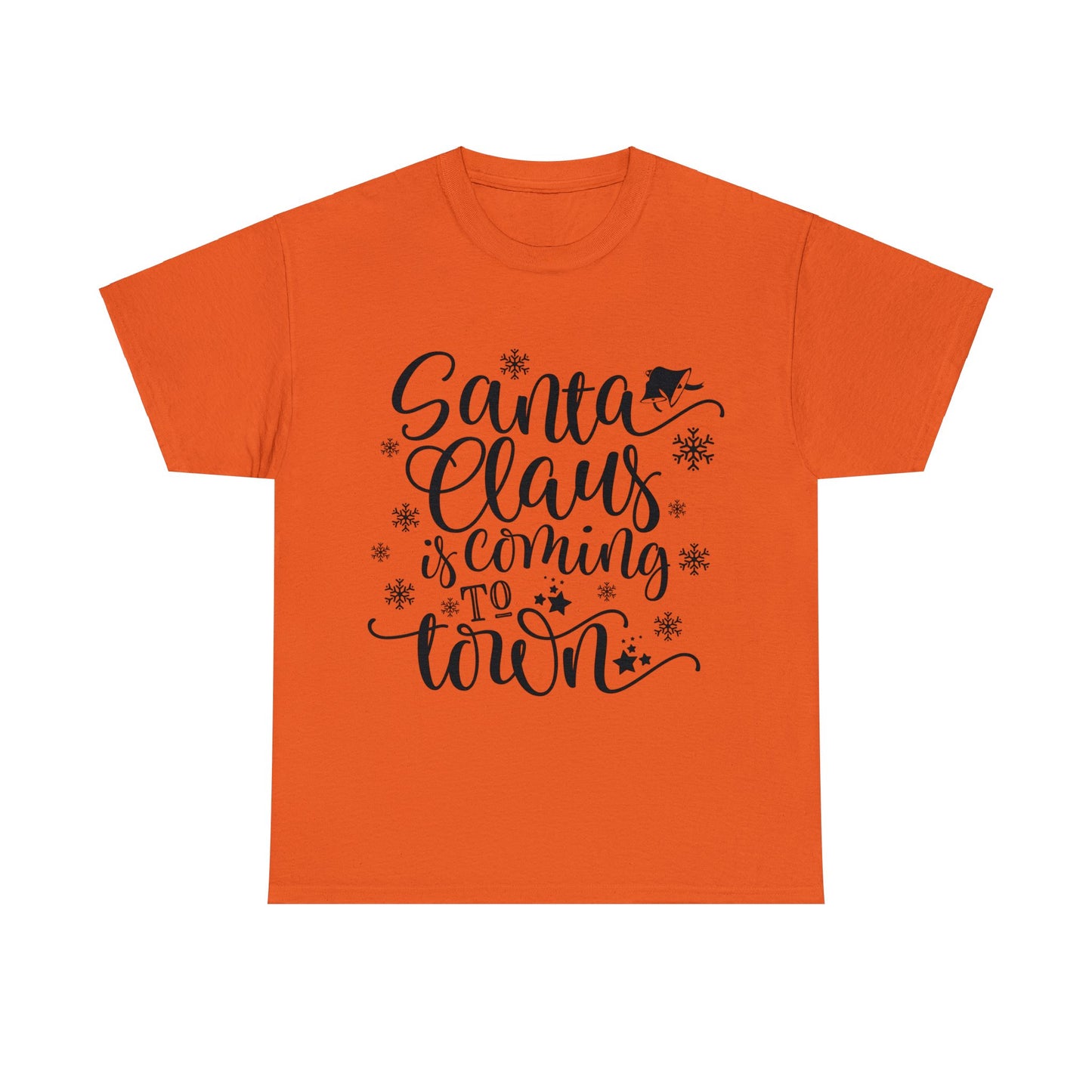 Santa Clause is coming to Town-Unisex Heavy Cotton Tee