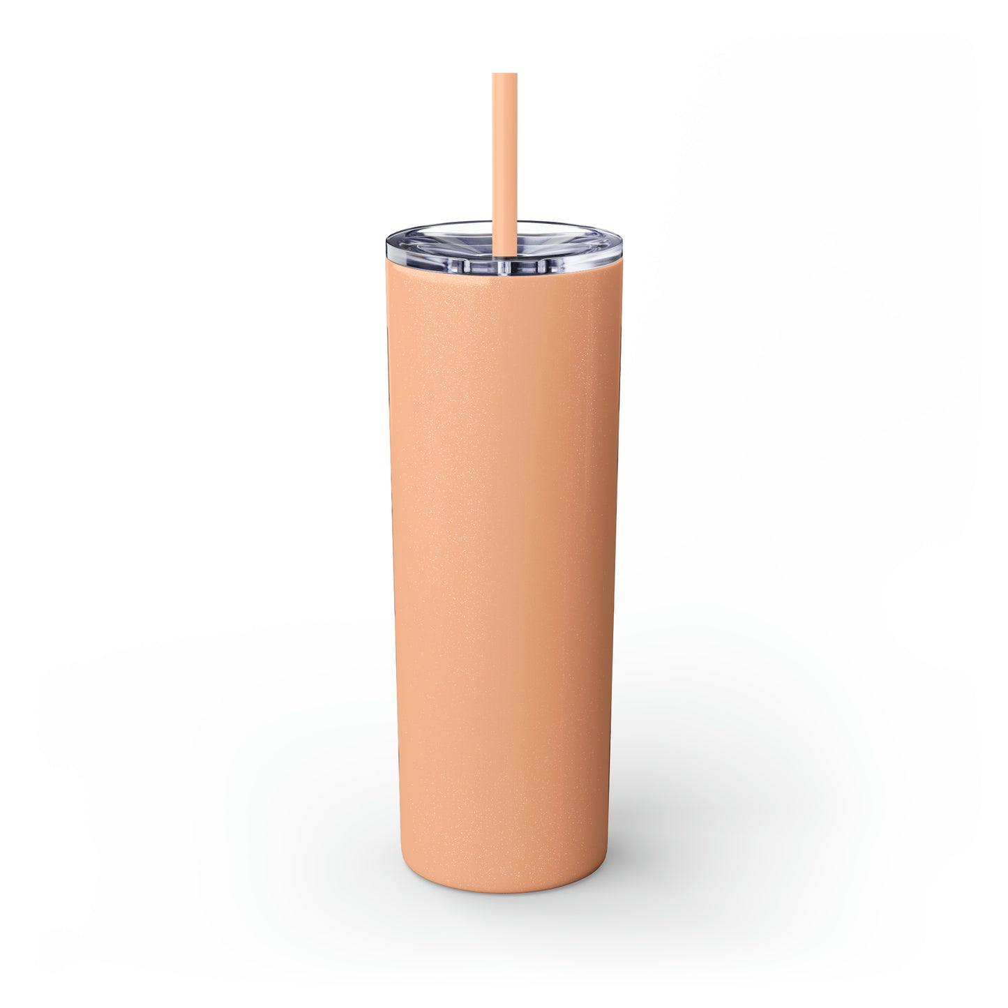 Live you to the beach and back-Skinny Tumbler with Straw, 20oz