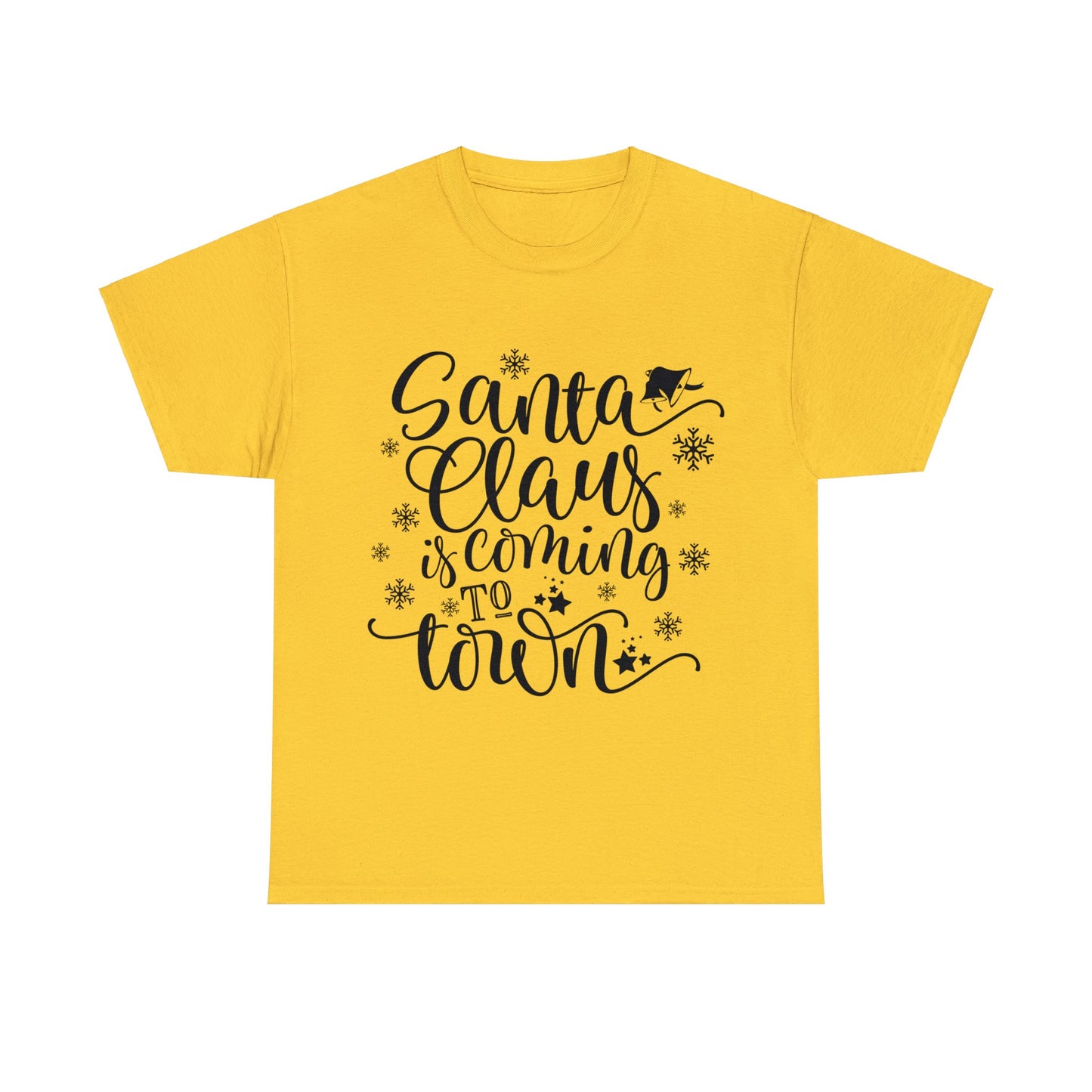 Santa Clause is coming to Town-Unisex Heavy Cotton Tee