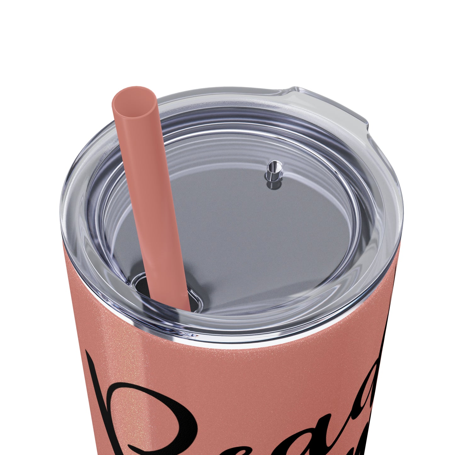 Reading is my sanity - Skinny Tumbler with Straw, 20oz