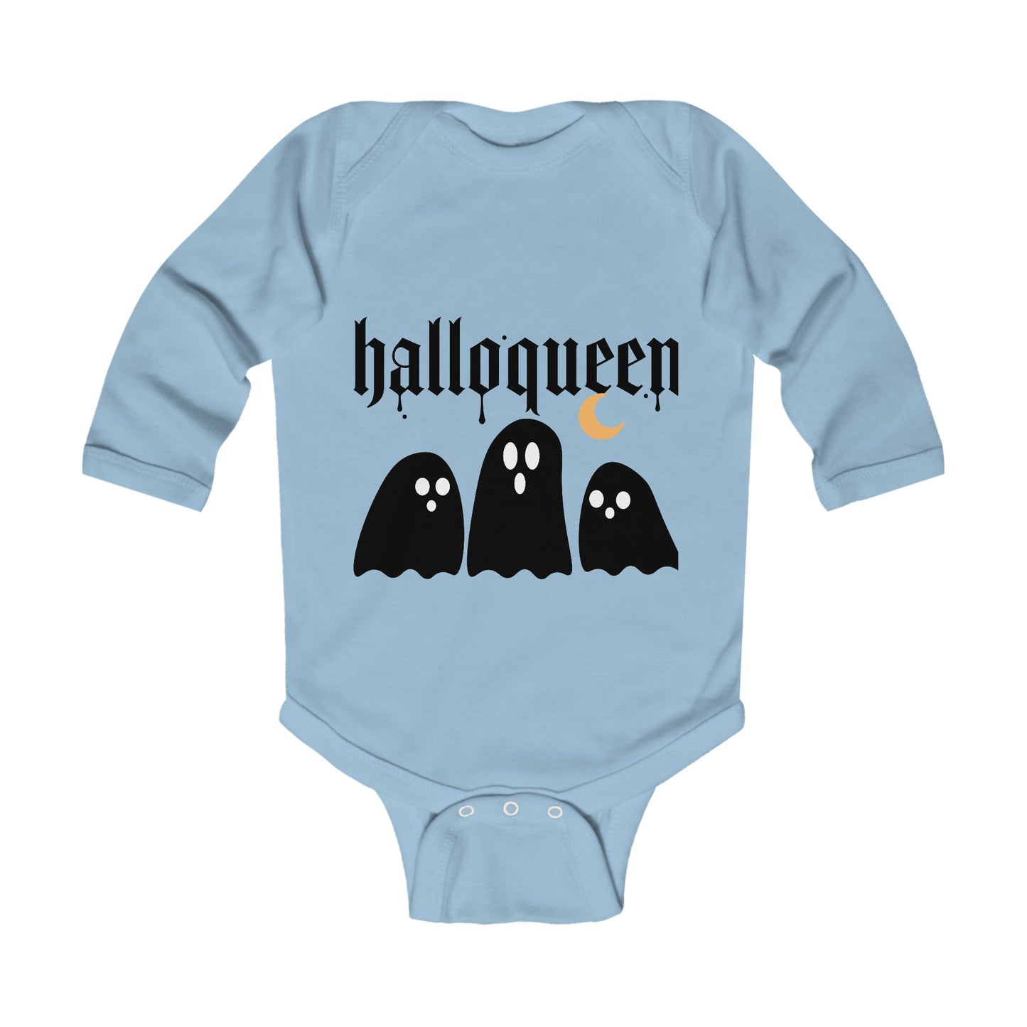 Halloween Ghost-Infant Long Sleeve Bodysuit