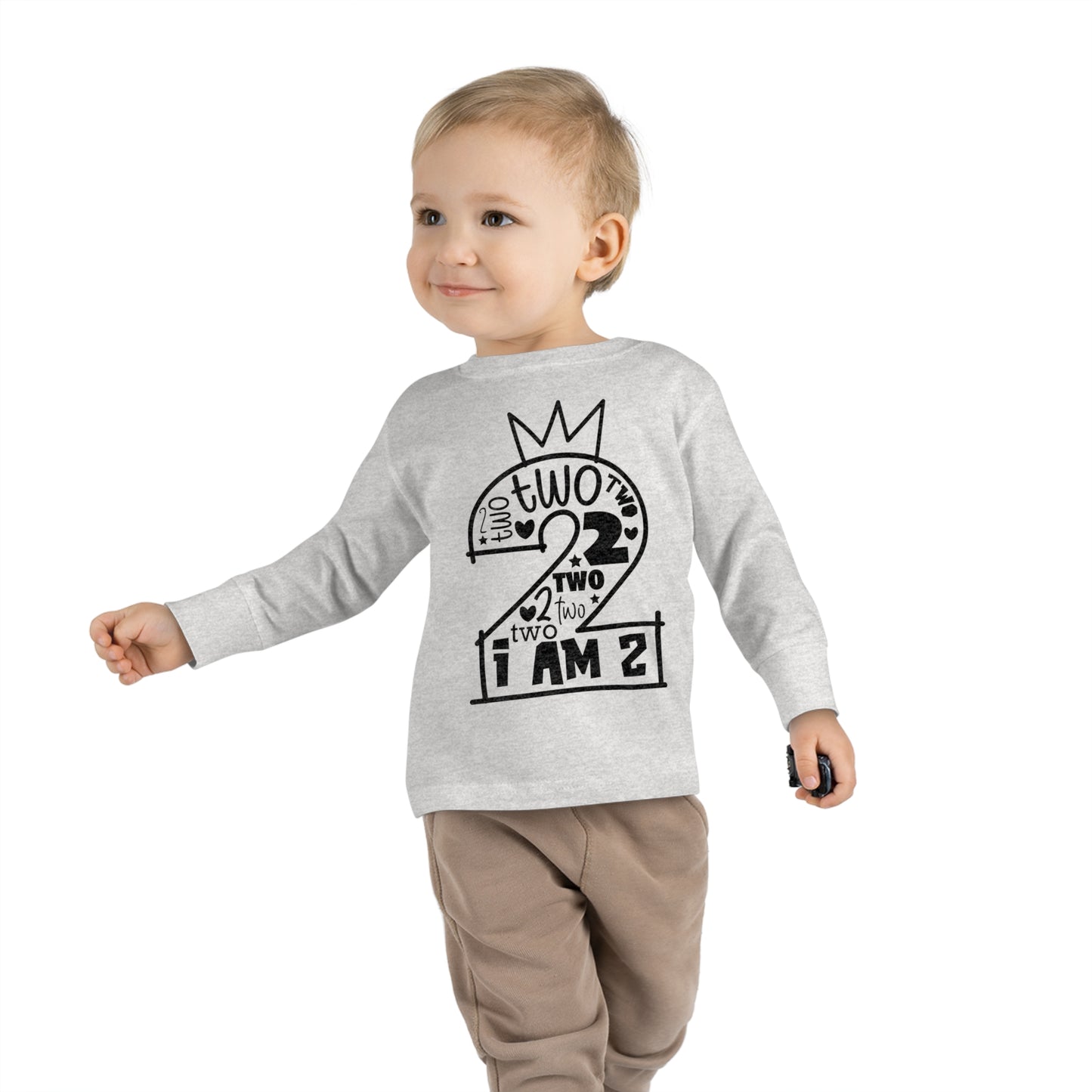 I'm two-Toddler Long Sleeve Tee