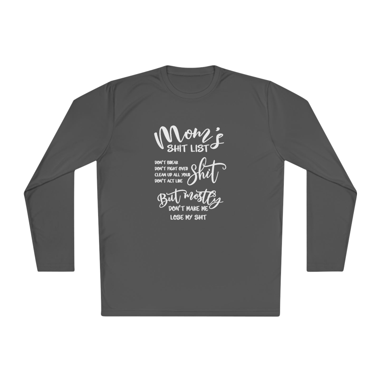 Moms shit list - Unisex Lightweight Long Sleeve Tee