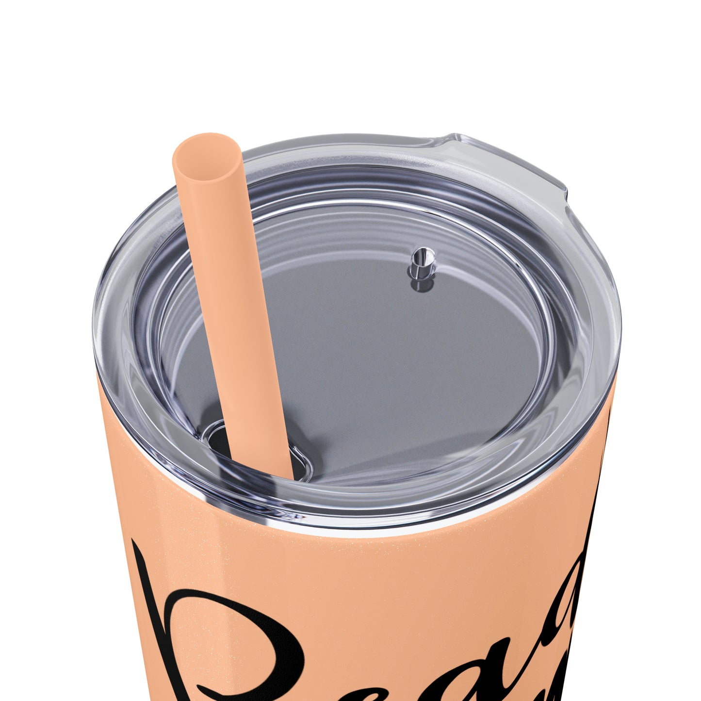 Reading is my sanity - Skinny Tumbler with Straw, 20oz