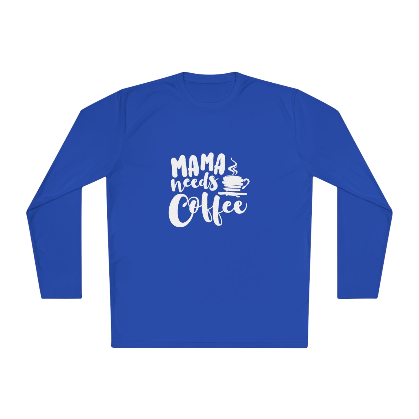 Momma needs coffee- Unisex Lightweight Long Sleeve Tee