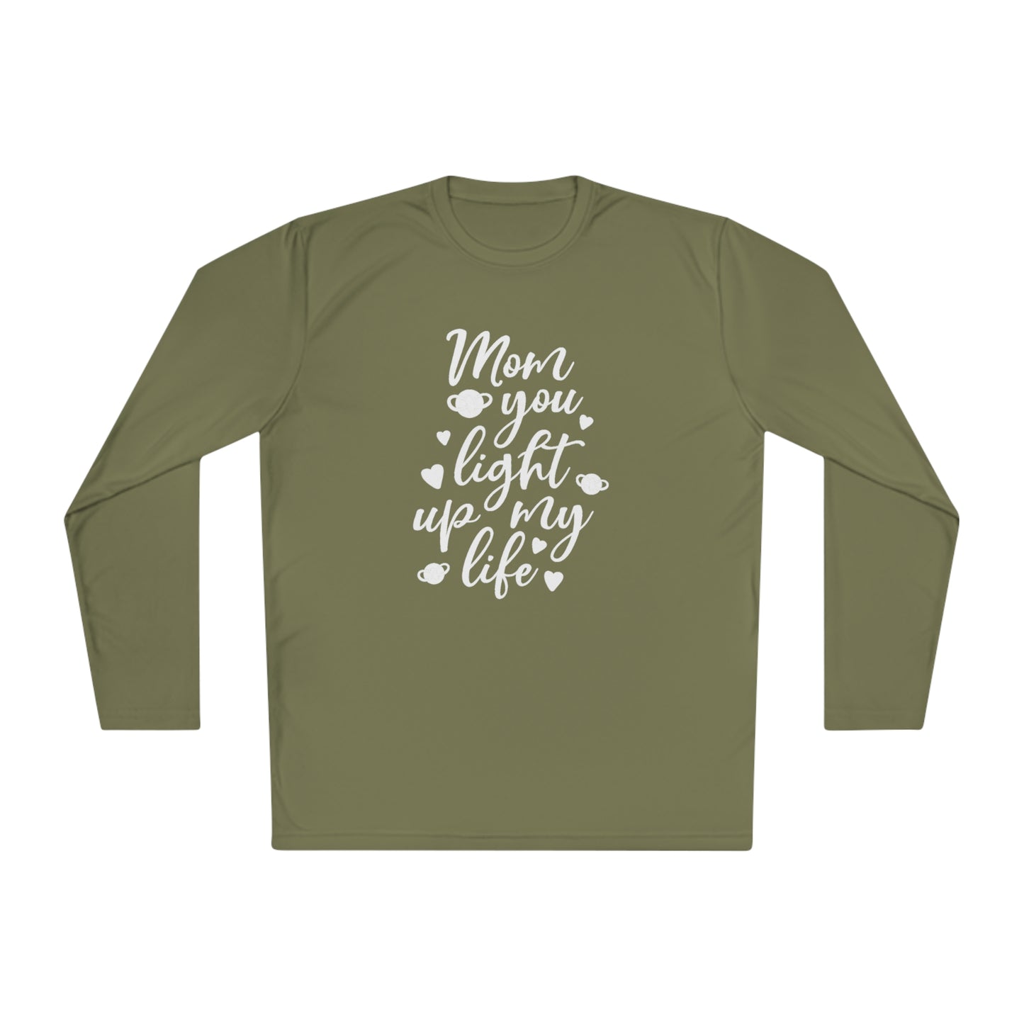 Mom you light up my life- Unisex Lightweight Long Sleeve Tee