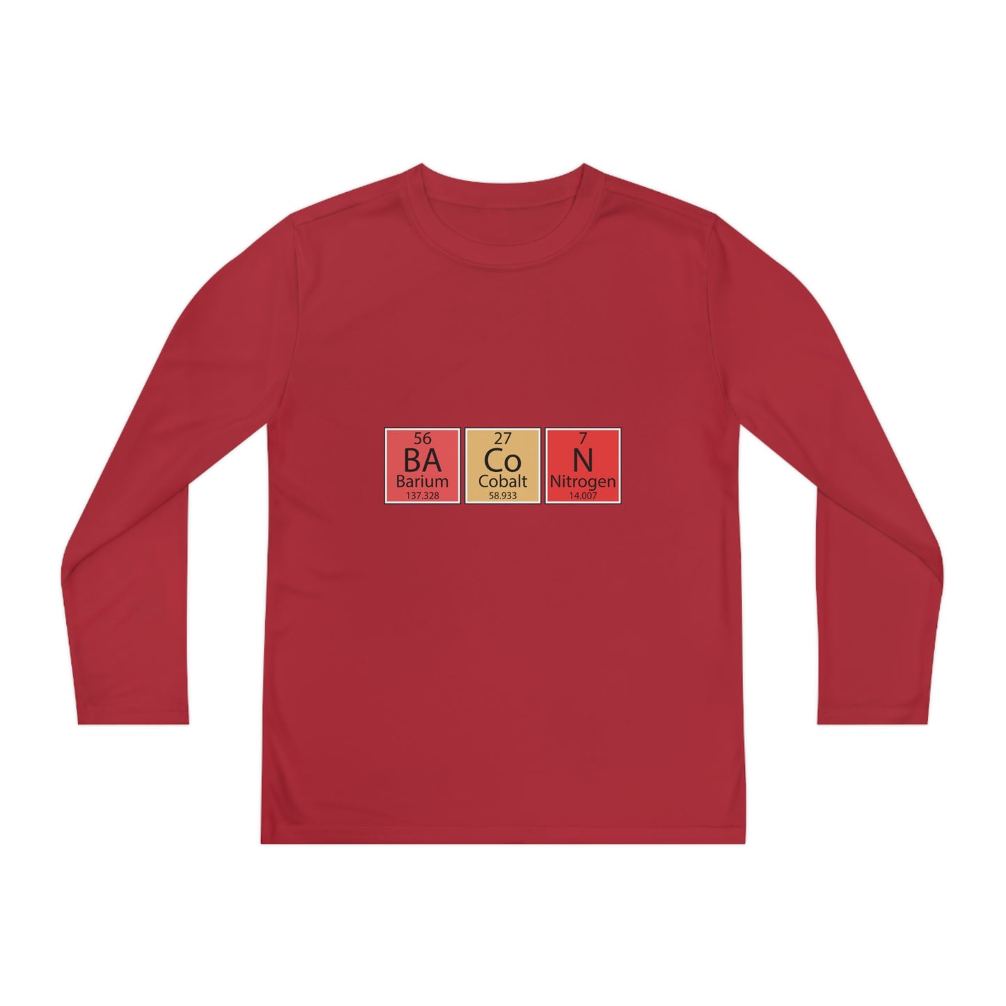 Bacon-Youth Long Sleeve Competitor Tee