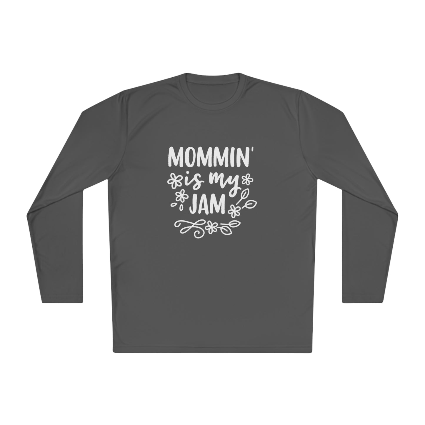 Mommin is my jam- Unisex Lightweight Long Sleeve Tee