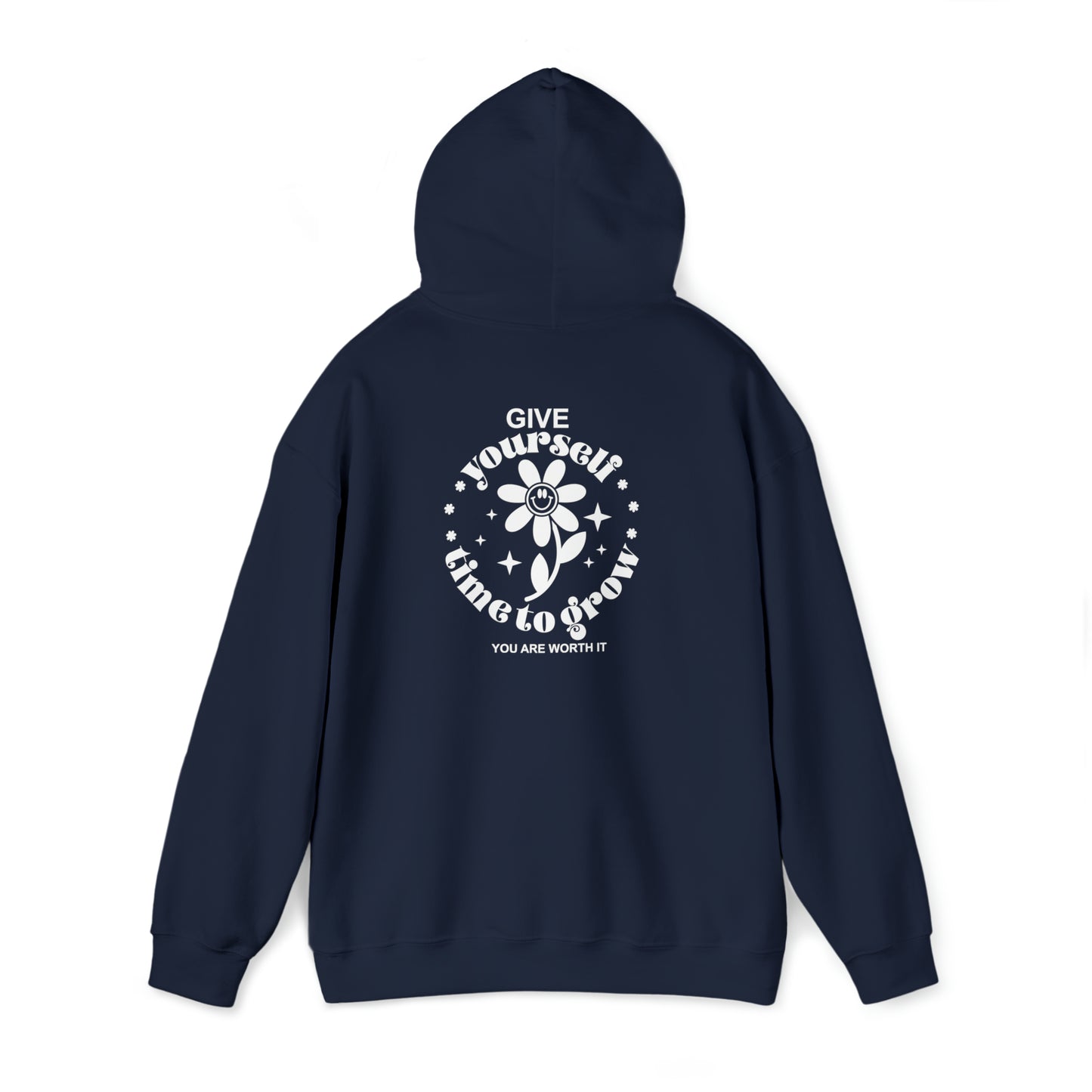 Give yourself time to grow- Unisex Heavy Blend™ Hooded Sweatshirt