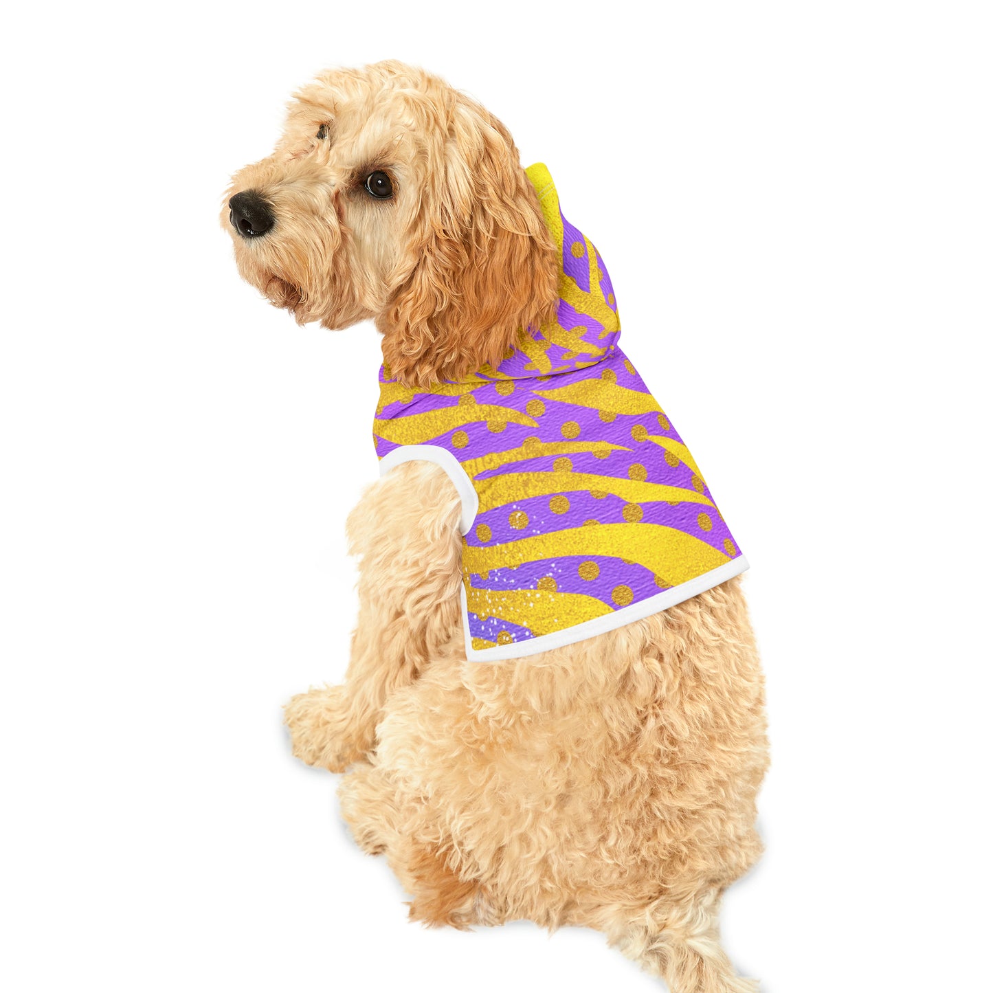 Purple and Gold- Pet Hoodie