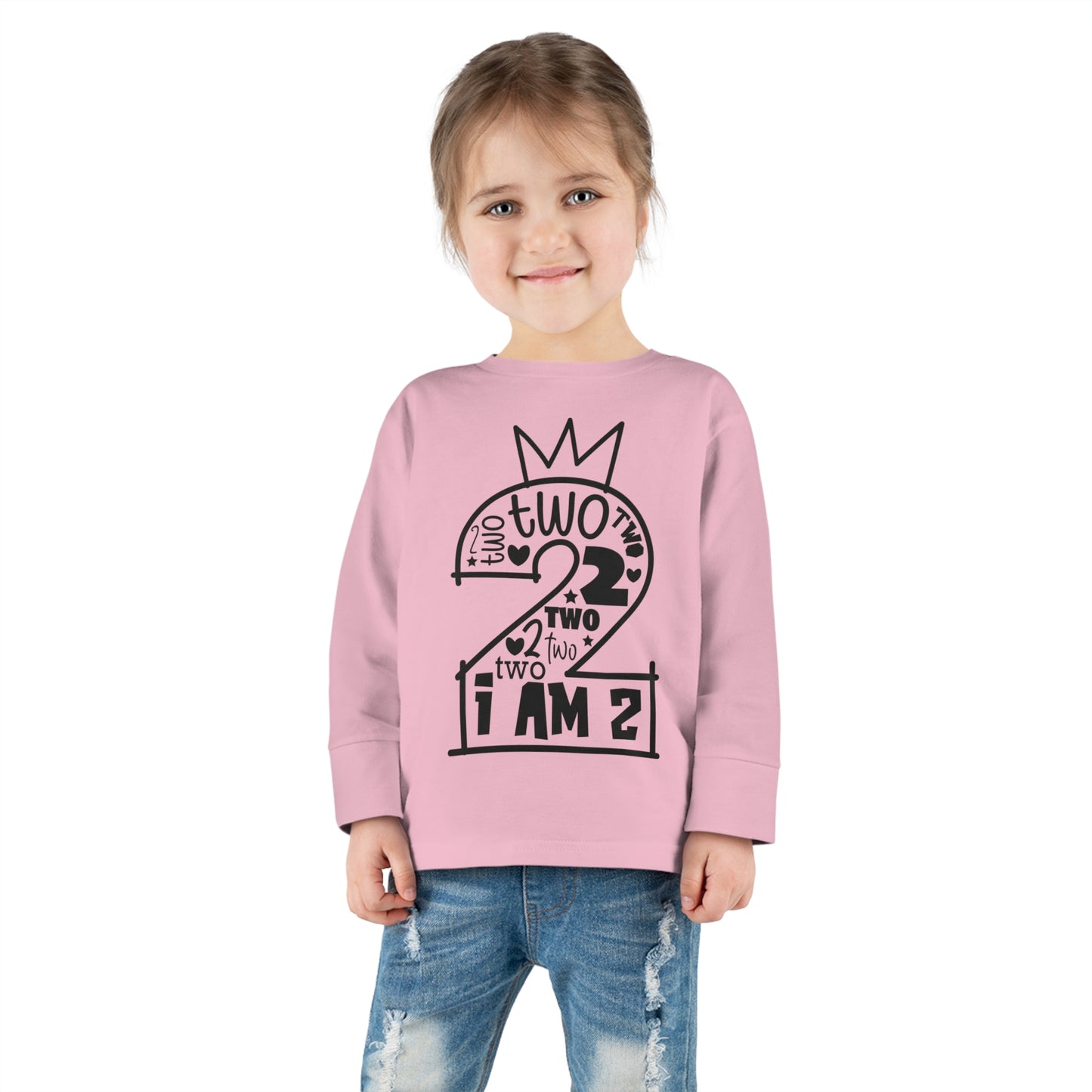 I'm two-Toddler Long Sleeve Tee