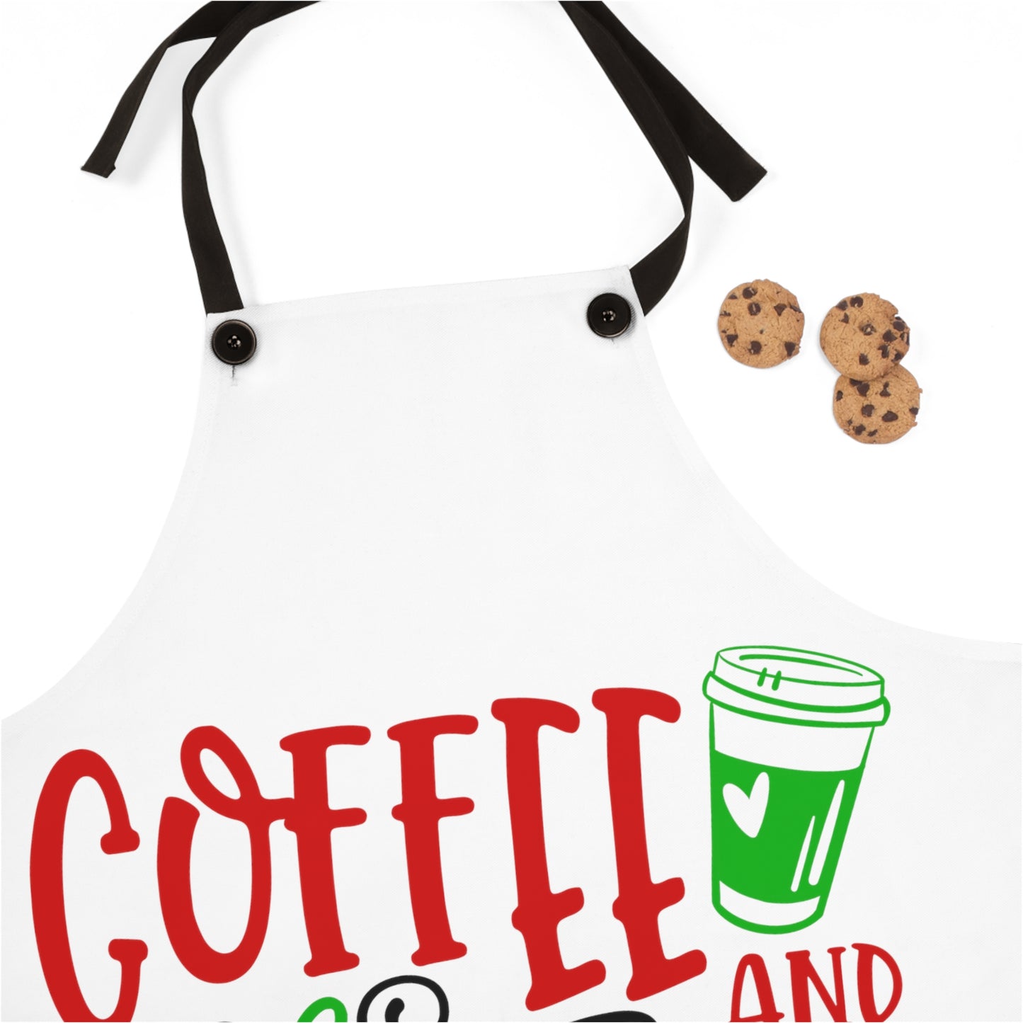 Coffee and Christmas Lights- Apron (AOP)