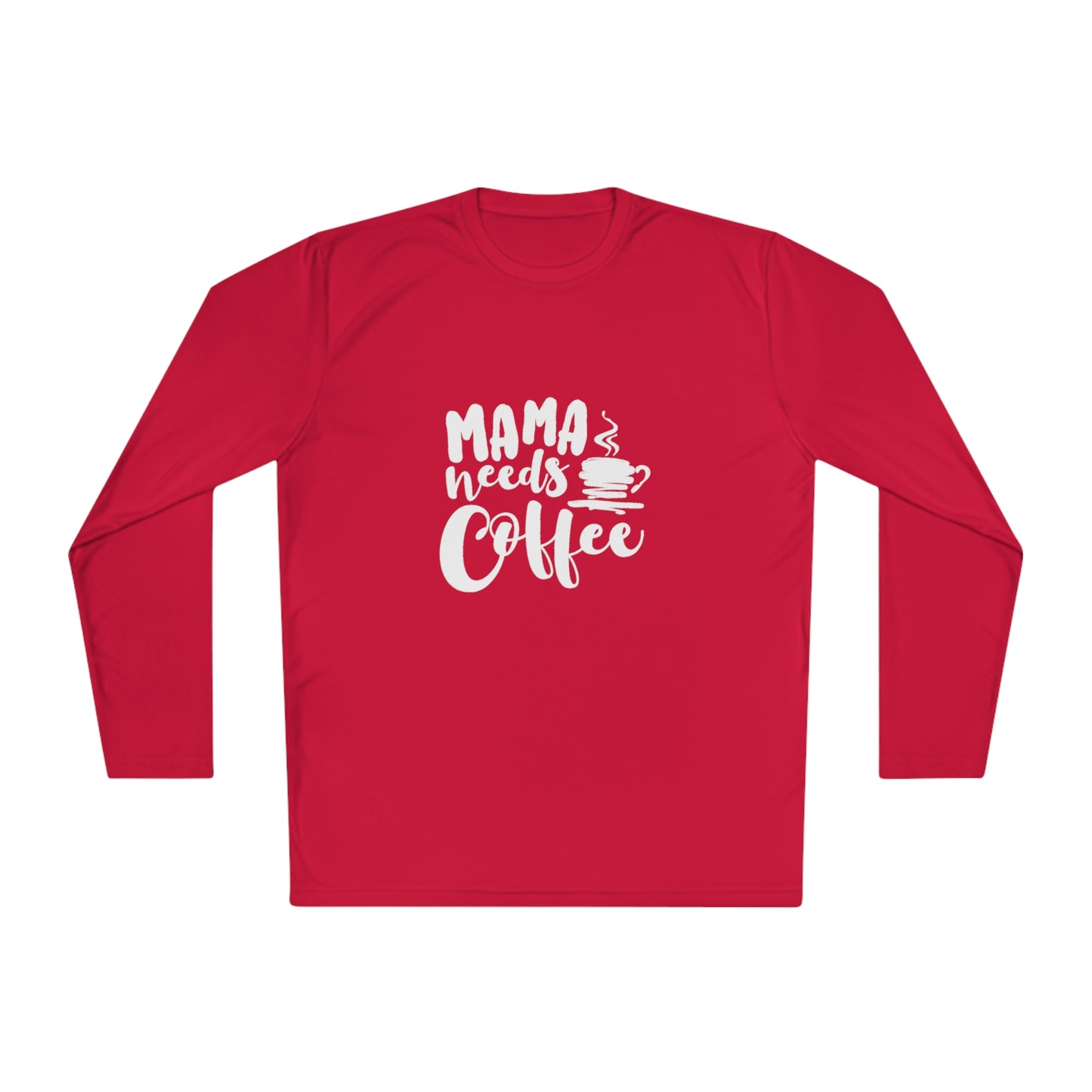 Momma needs coffee- Unisex Lightweight Long Sleeve Tee