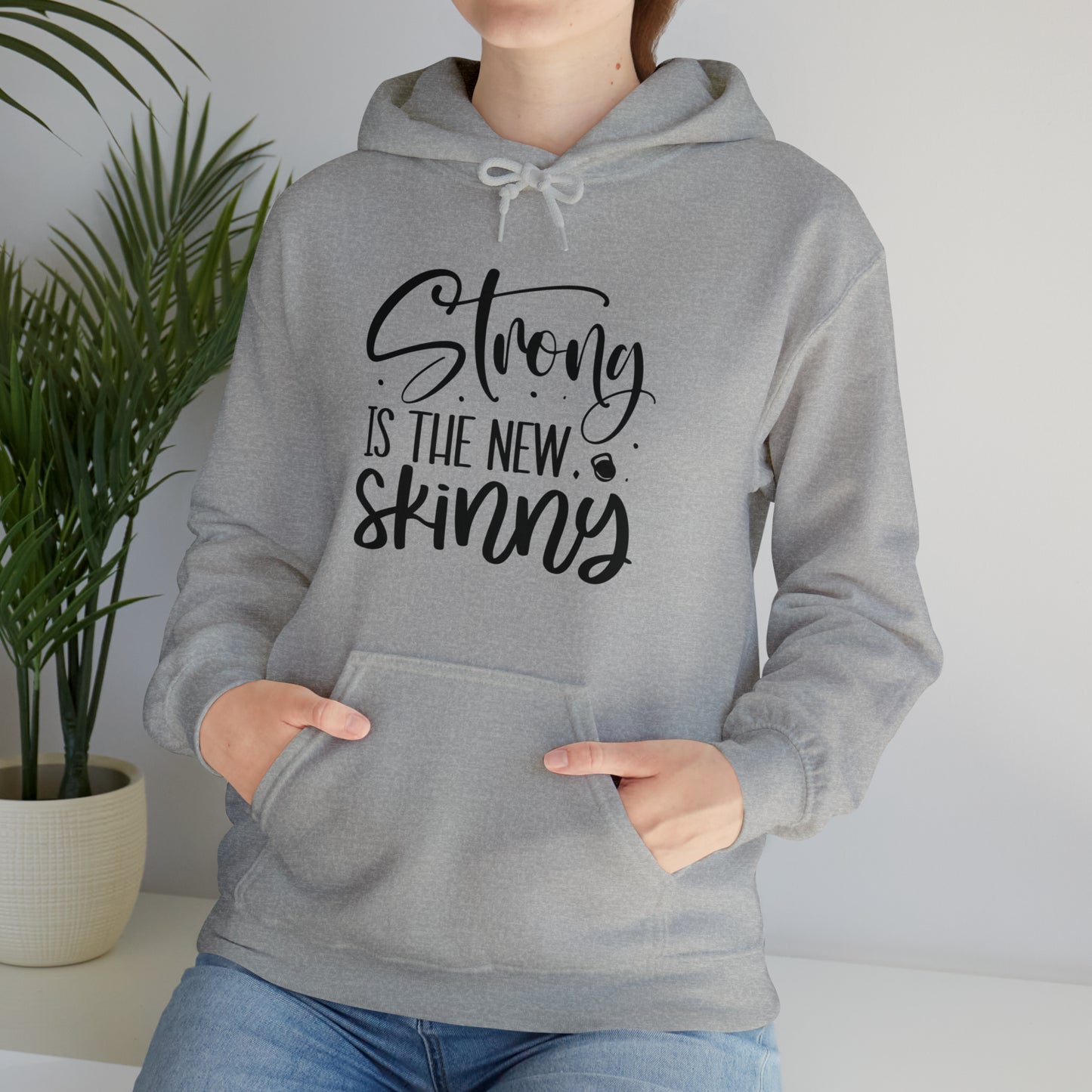 Strong is the new skinny - Unisex Heavy Blend™ Hooded Sweatshirt
