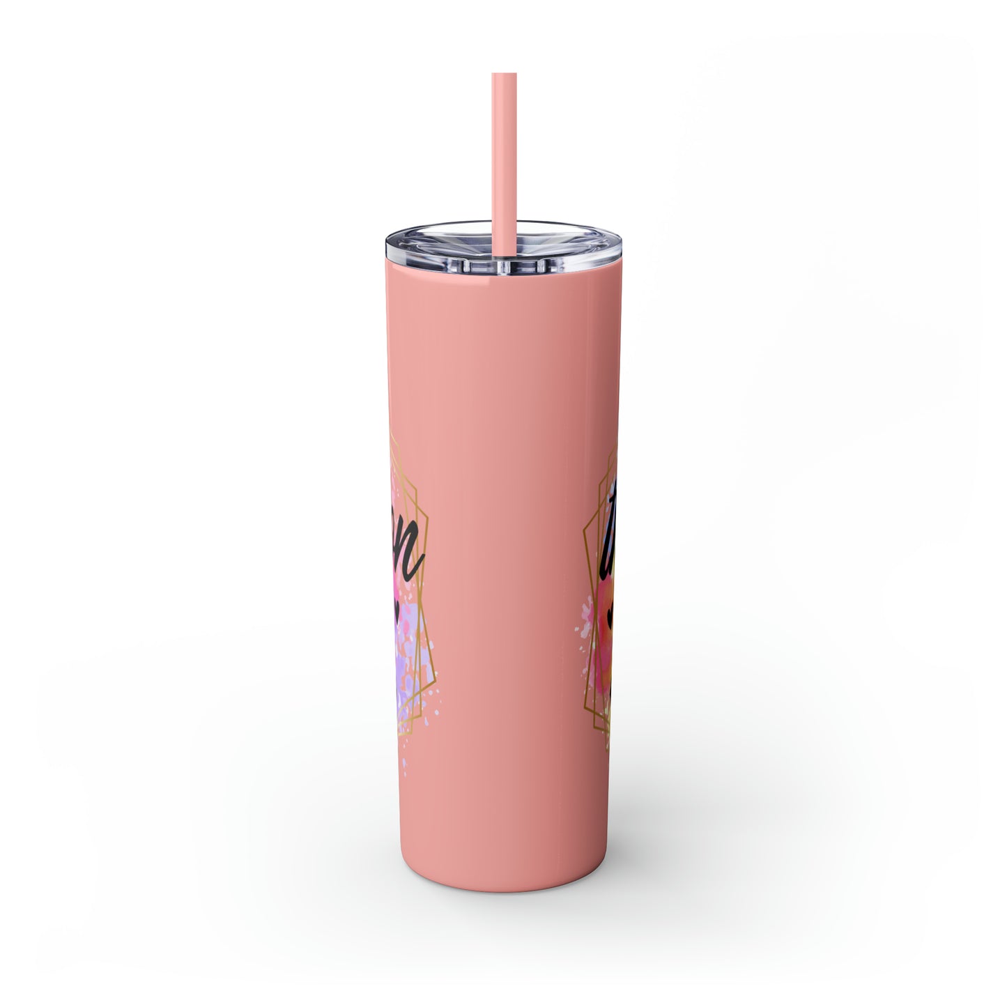 Yeah despite the look on my face- Skinny Tumbler with Straw, 20oz