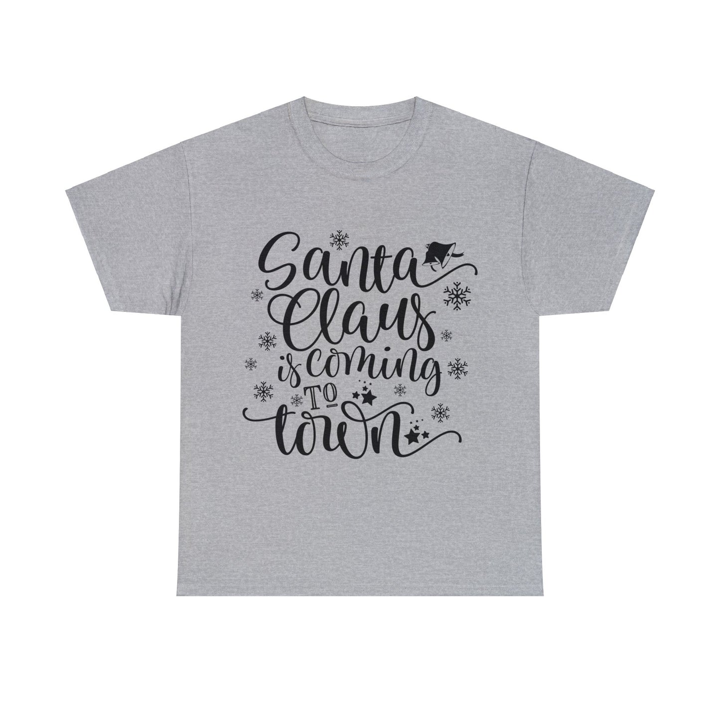Santa Clause is coming to Town-Unisex Heavy Cotton Tee