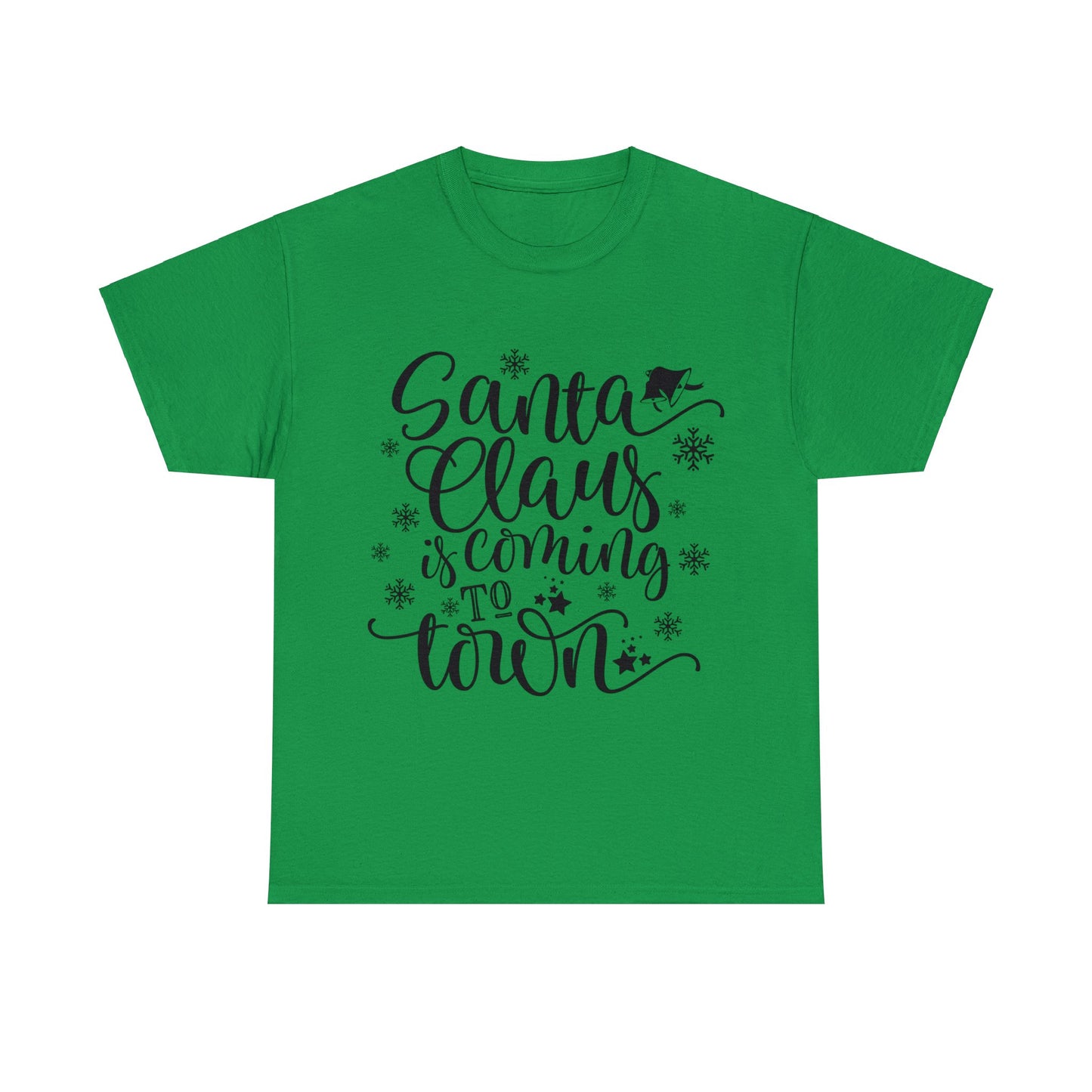 Santa Clause is coming to Town-Unisex Heavy Cotton Tee