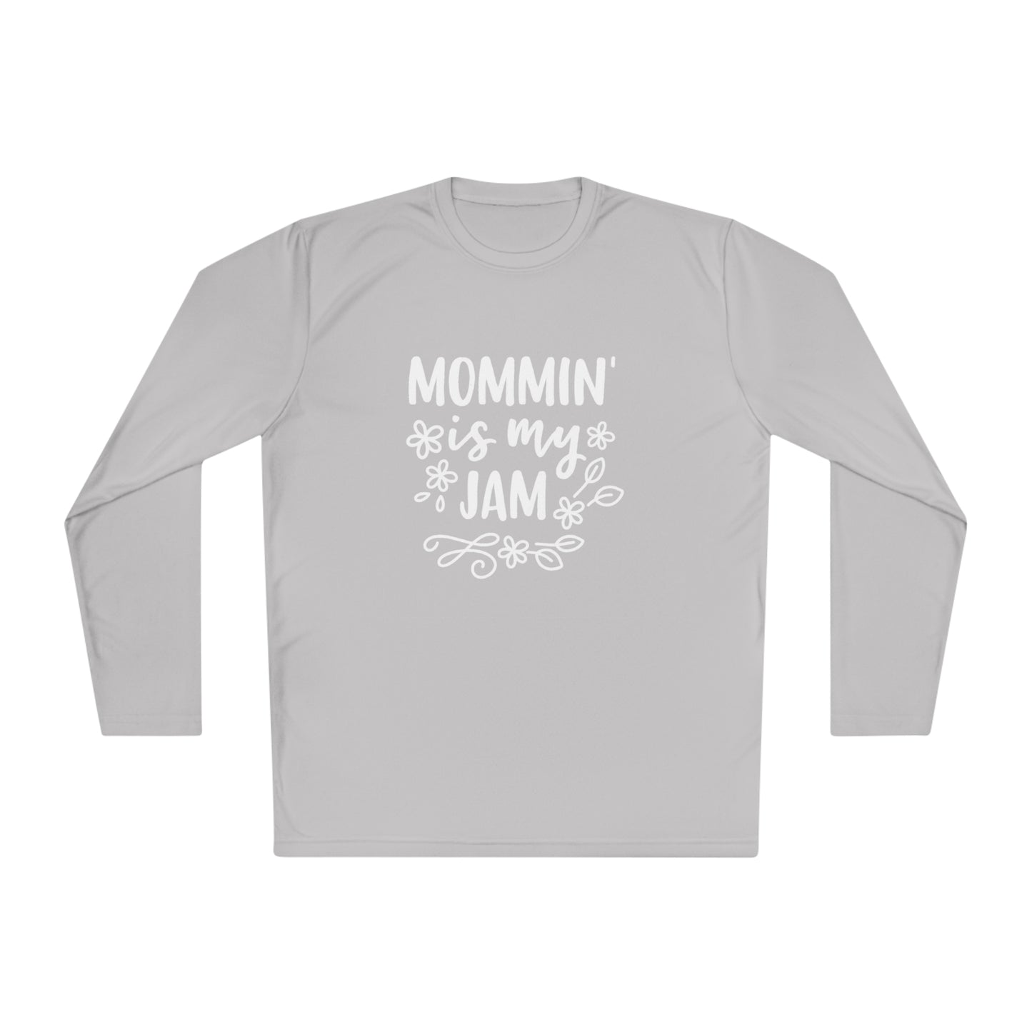 Mommin is my jam- Unisex Lightweight Long Sleeve Tee