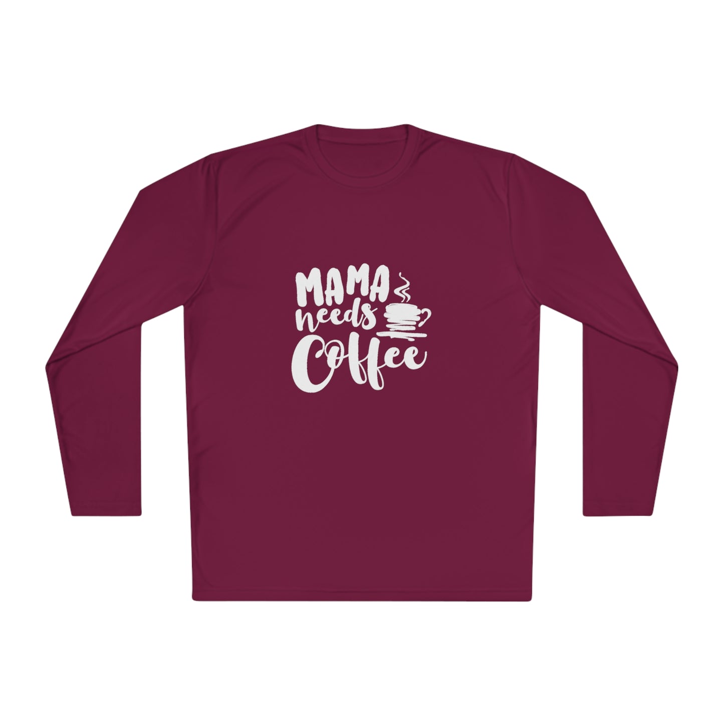 Momma needs coffee- Unisex Lightweight Long Sleeve Tee